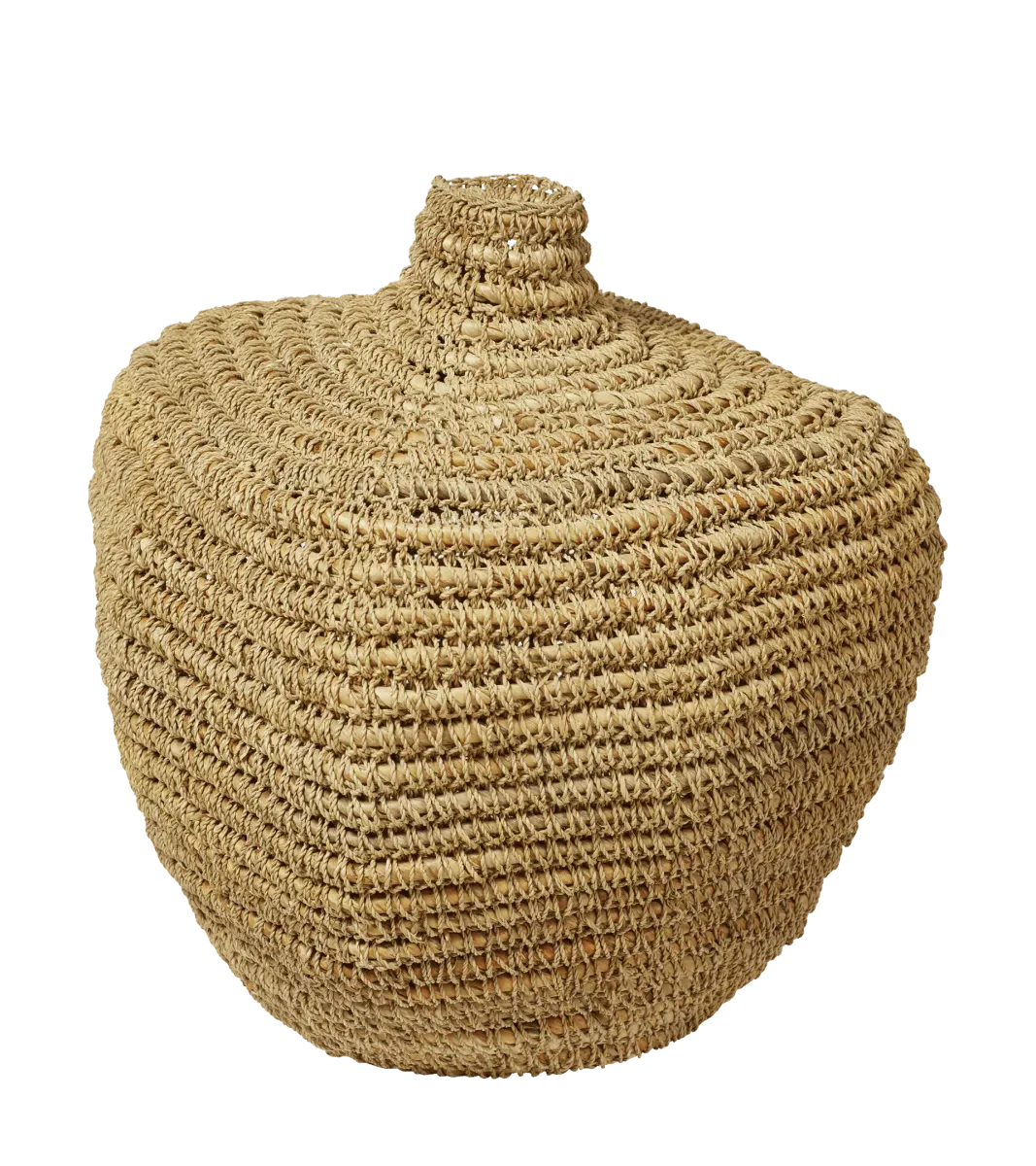 oka-thalassia-basket-vase-natural-vases-banana-fiber image