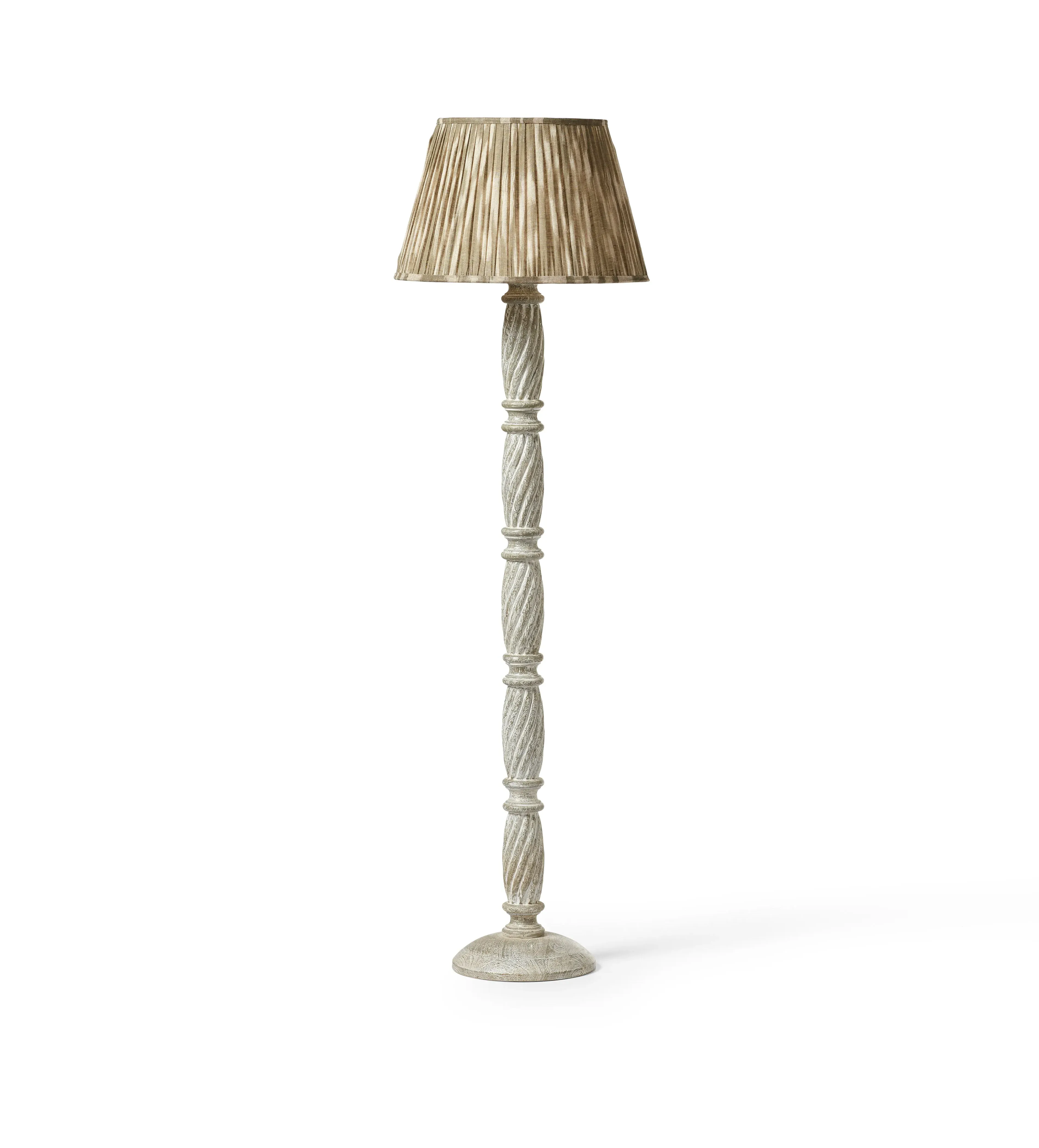 Thallos Floor Lamp - Cloud Wash, Wood alternate view