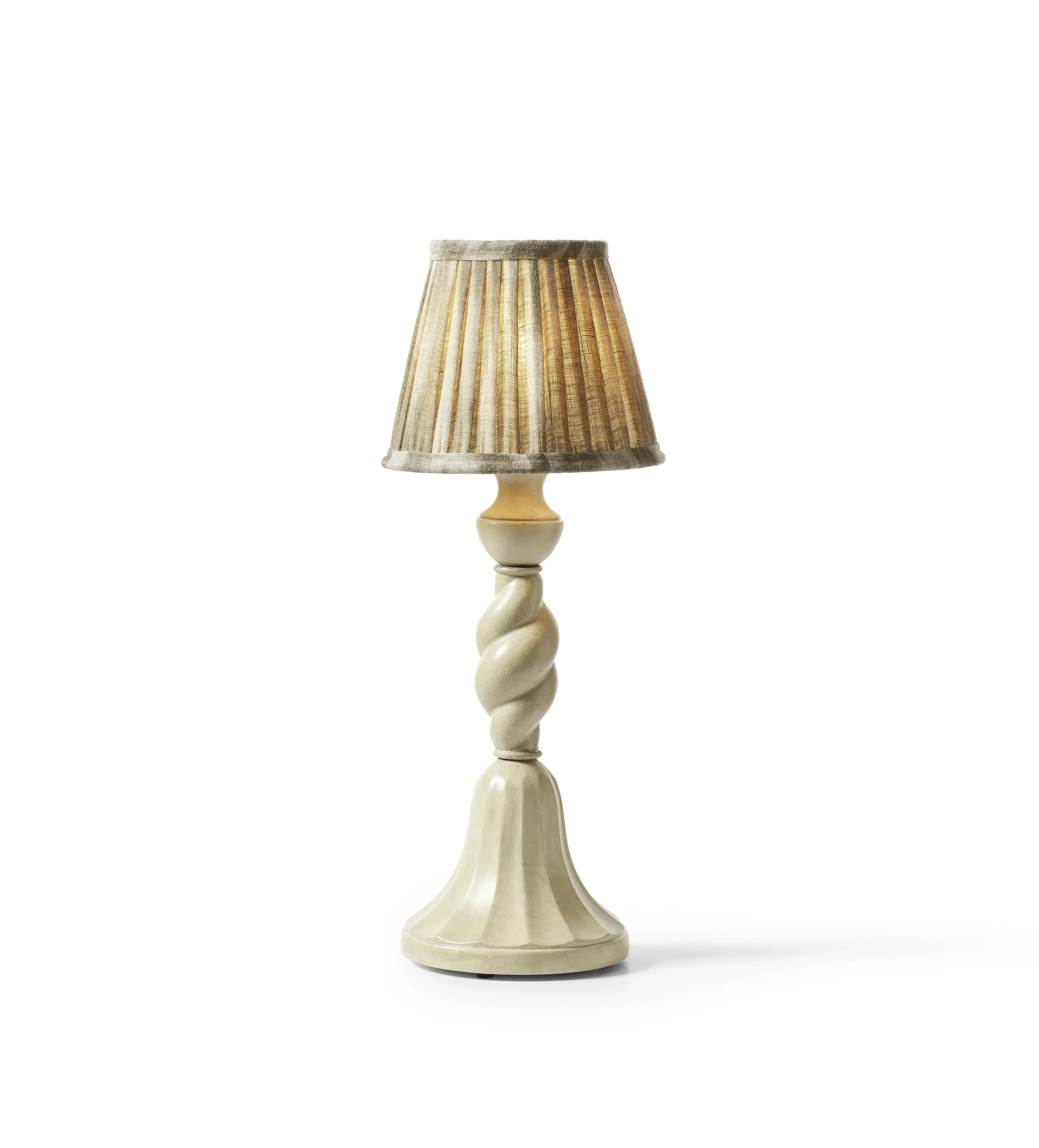 Torcello Portable Table Lamp Base - Vellum, Wood product