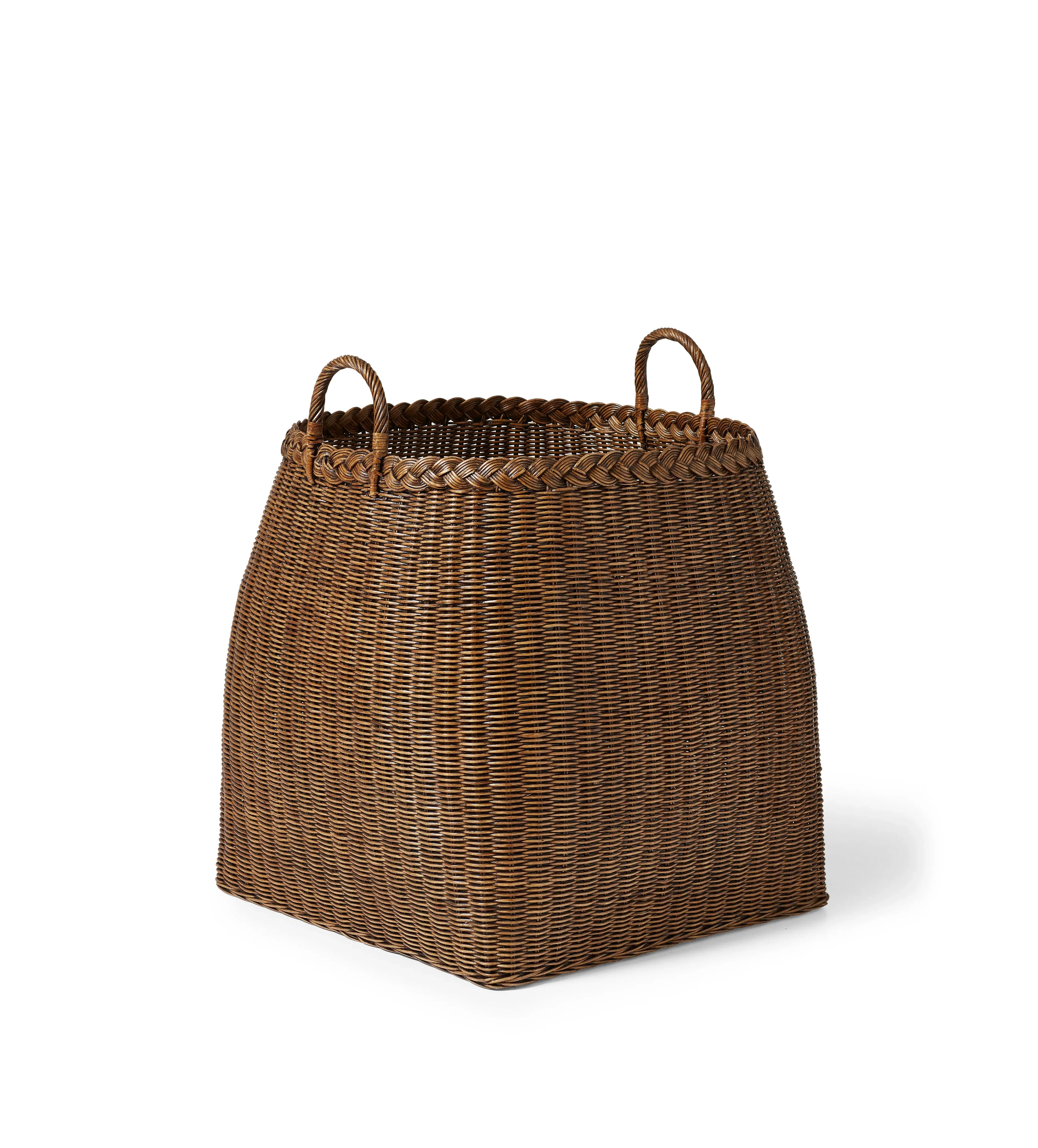 Tresse Rattan Planter - Antique Brown alternate view