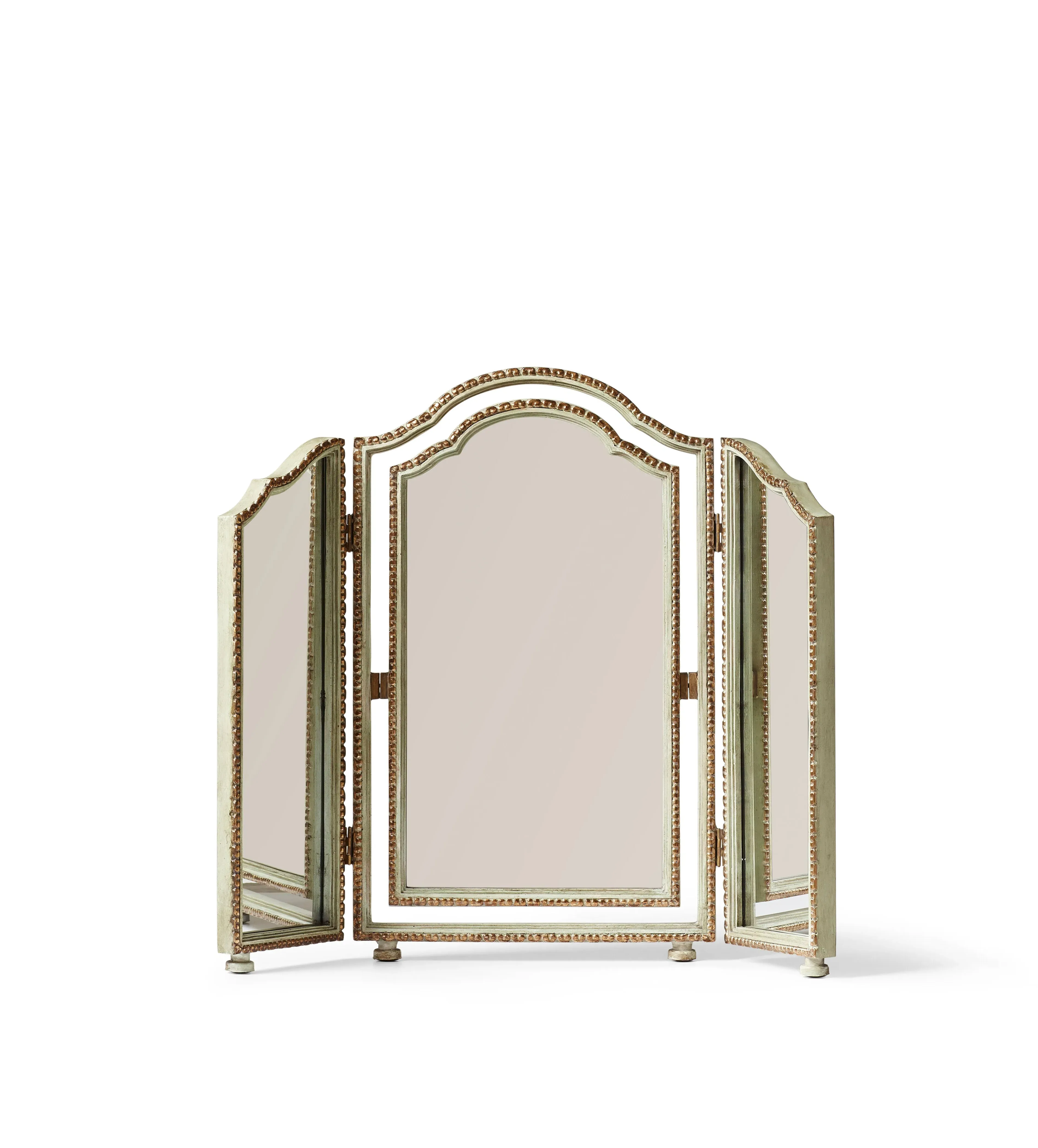Trois Triple Trefoil Arch Wall Mirror - Pale Celadon by OKA, alternate view