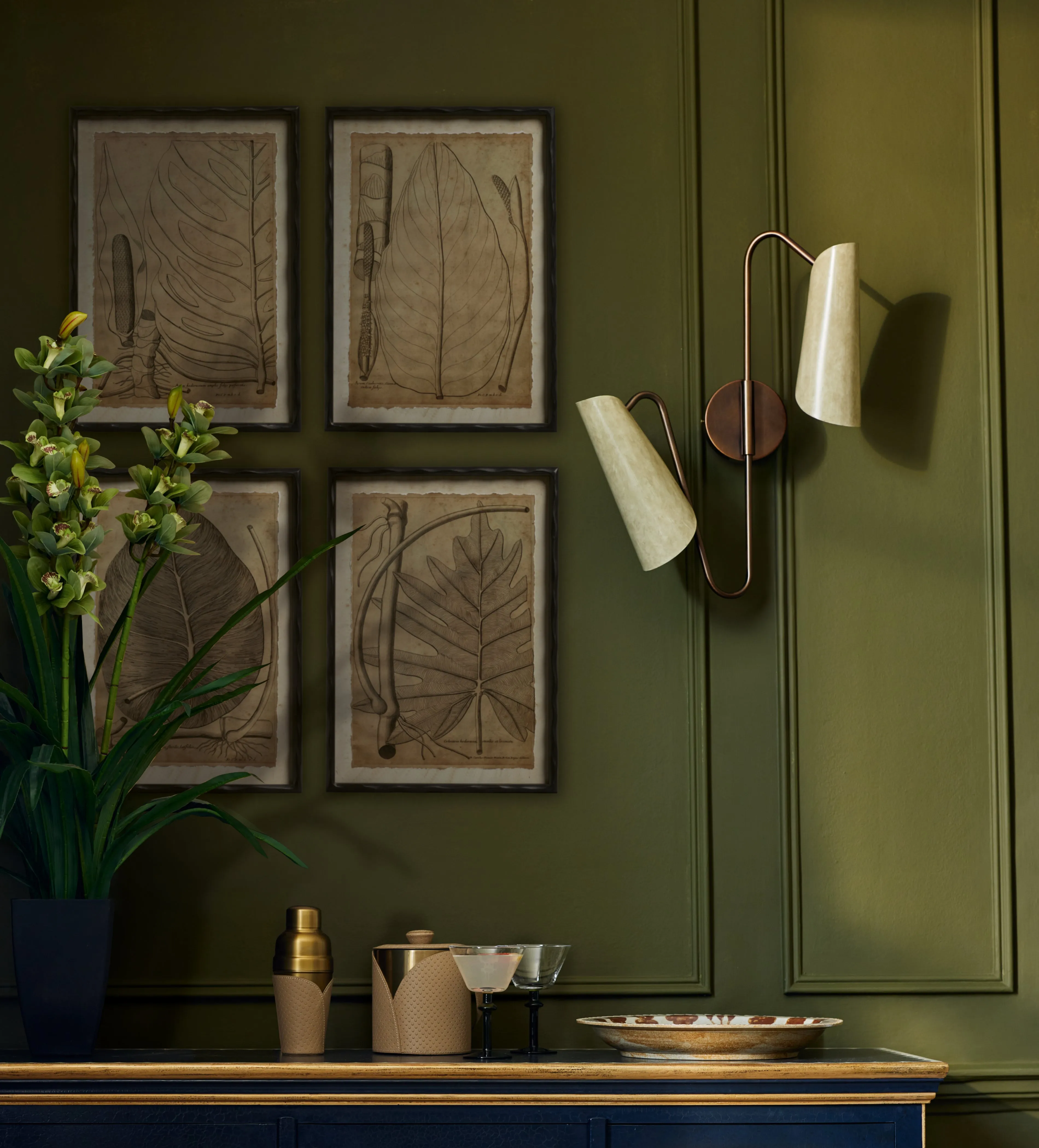 Twin Wall Light - Vellum, Metal product