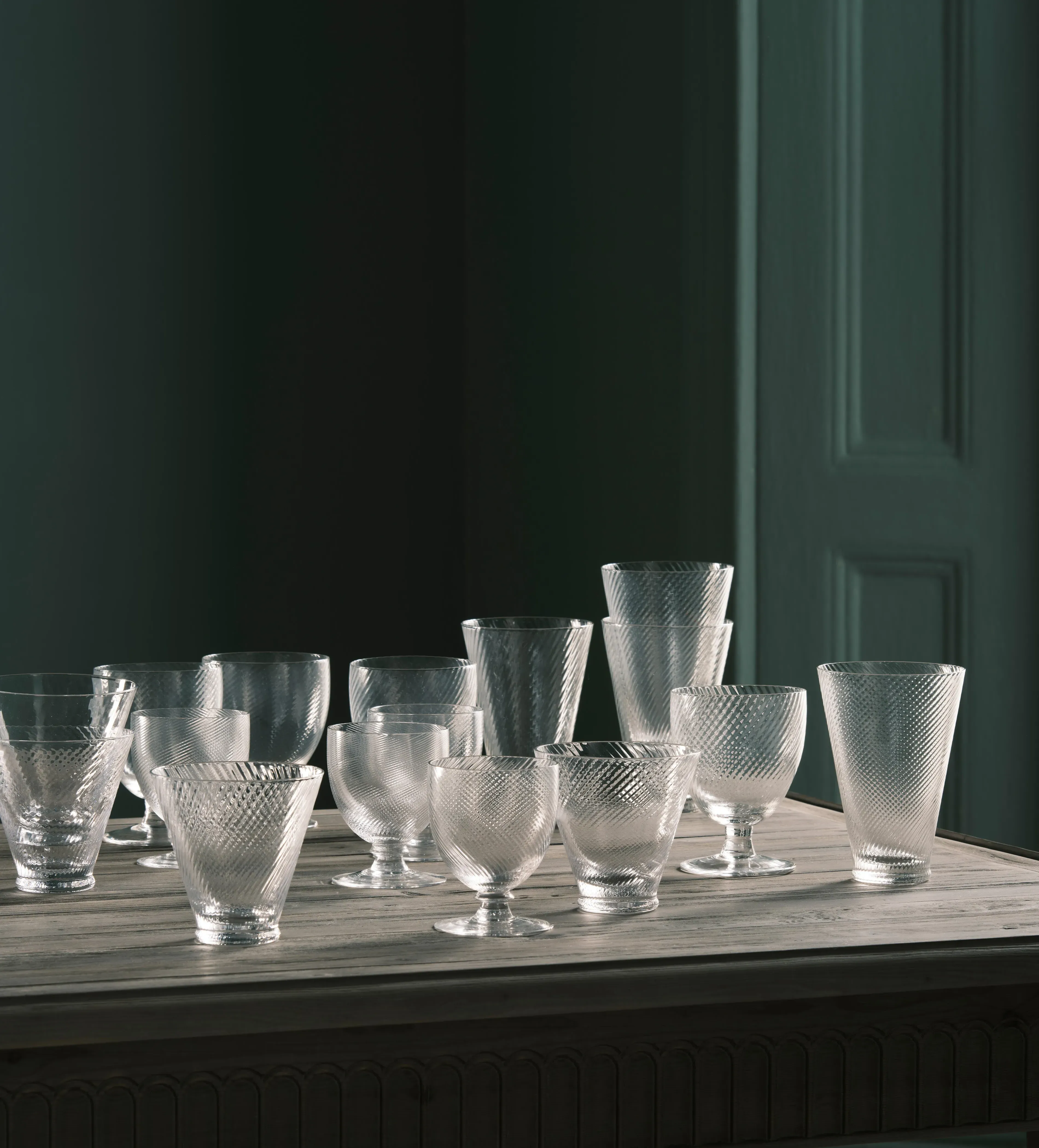 Twisted Glassware Set of Twelve - BAO Bundle by OKA, alternate view