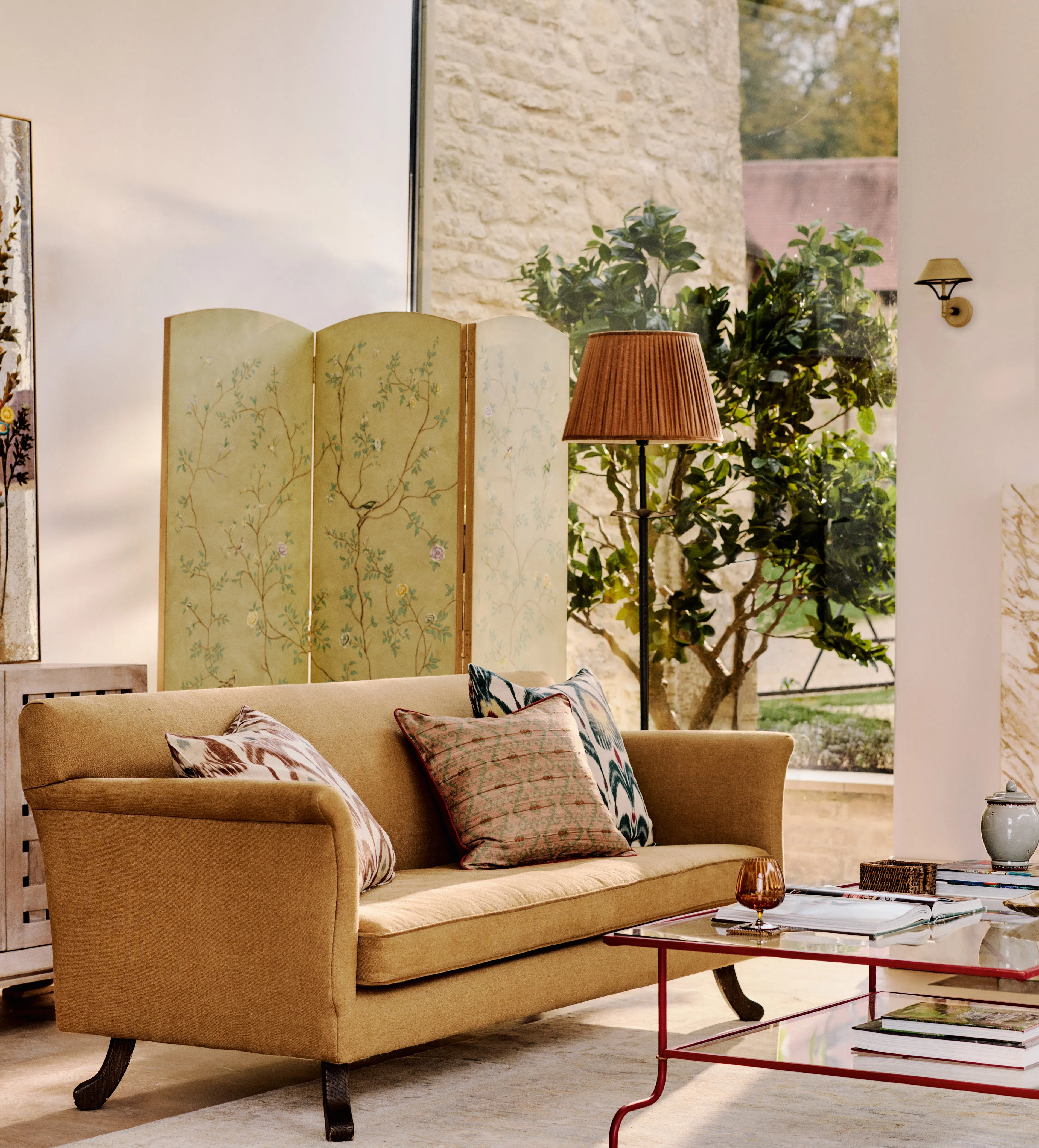 Unda Three-Legged Floor Lamp Base - Verdigris, Metal product