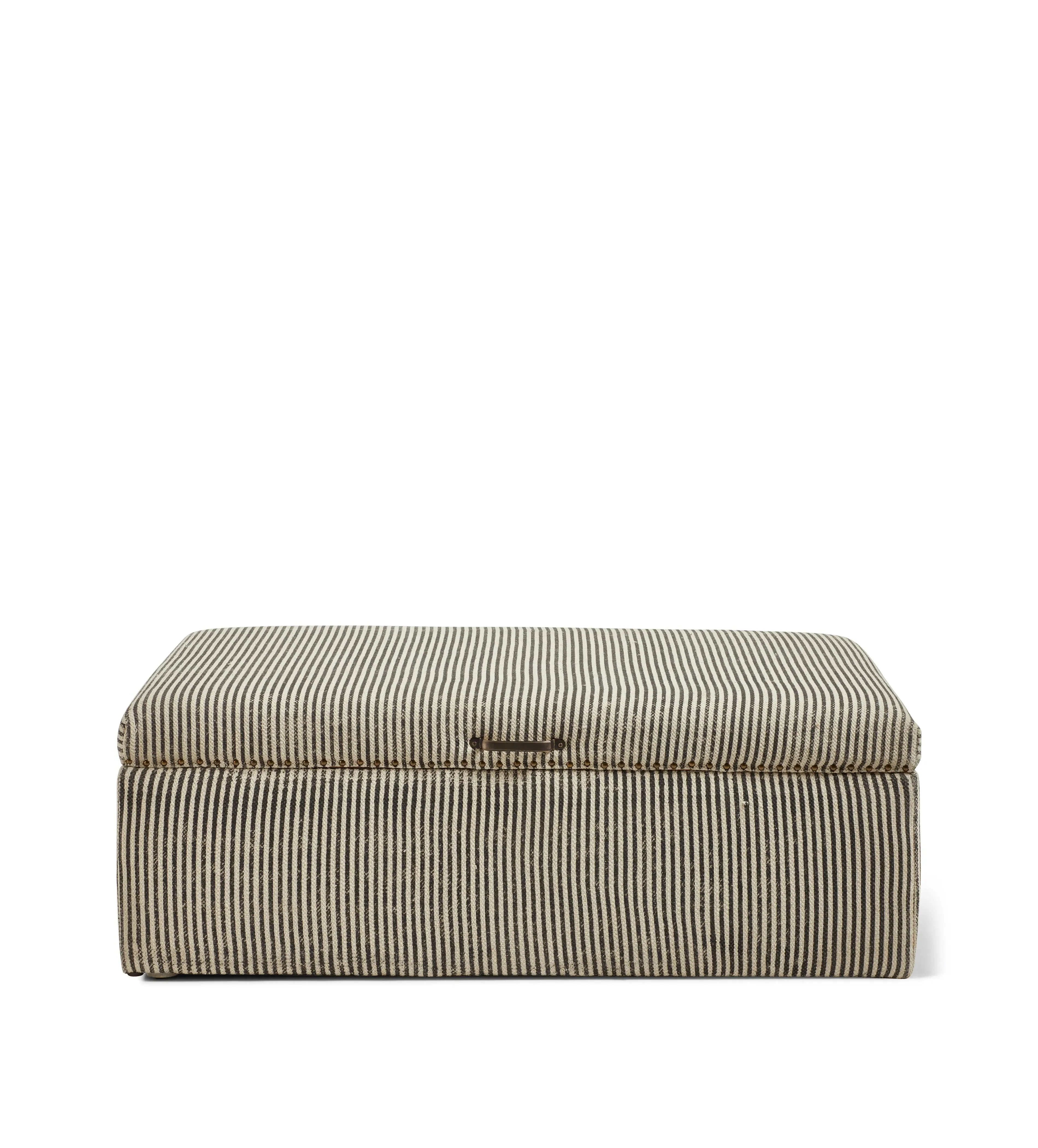 Crusoe Upholstered Storage Ottoman - Charcoal, Cotton product