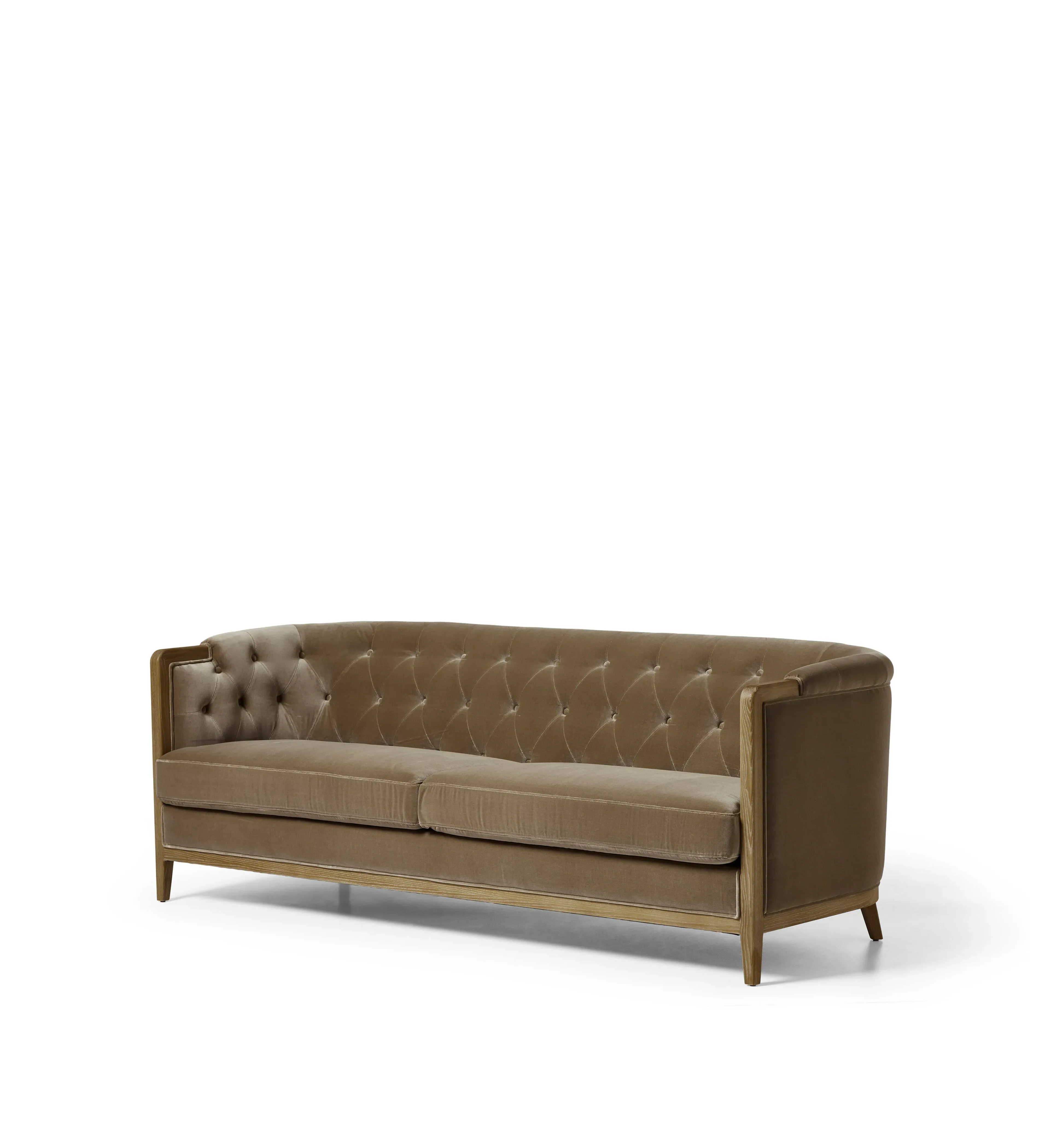 Venustas 3-Seater Sofa - Flaxen, Velvet alternate view