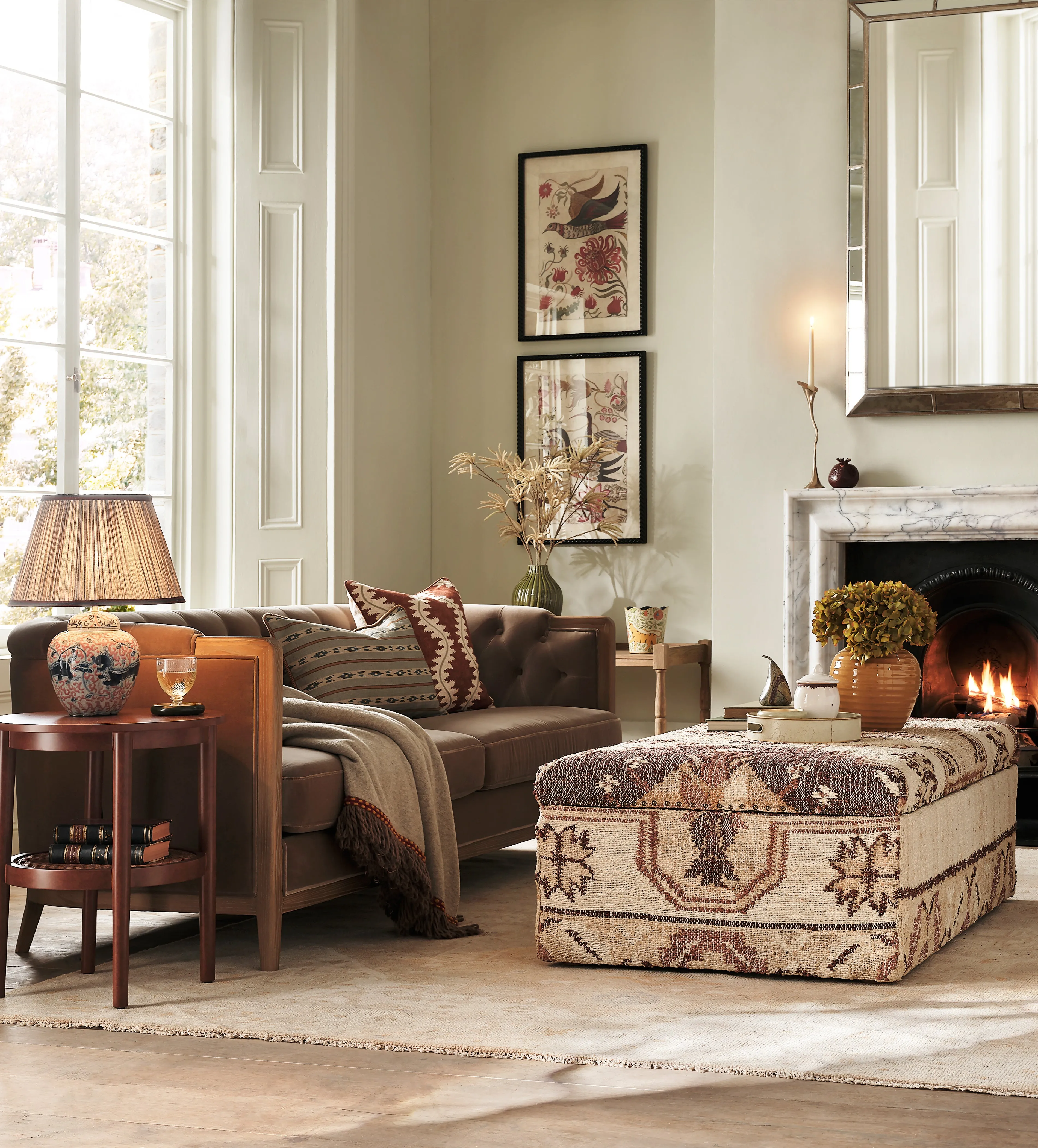 Venustas 3-Seater Sofa - Flaxen, Velvet product