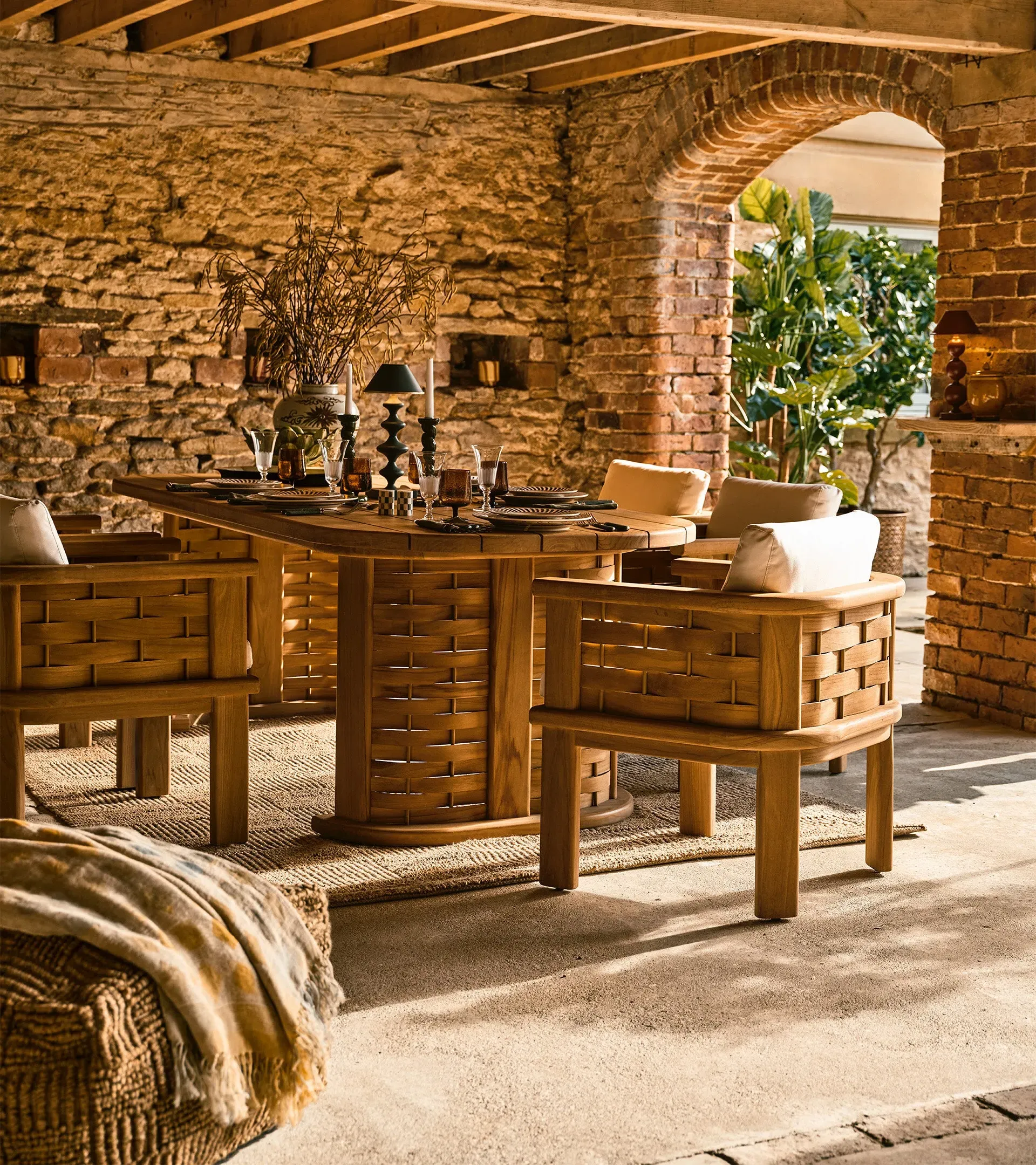 Verdandi Garden Dining Table - Natural Teak product