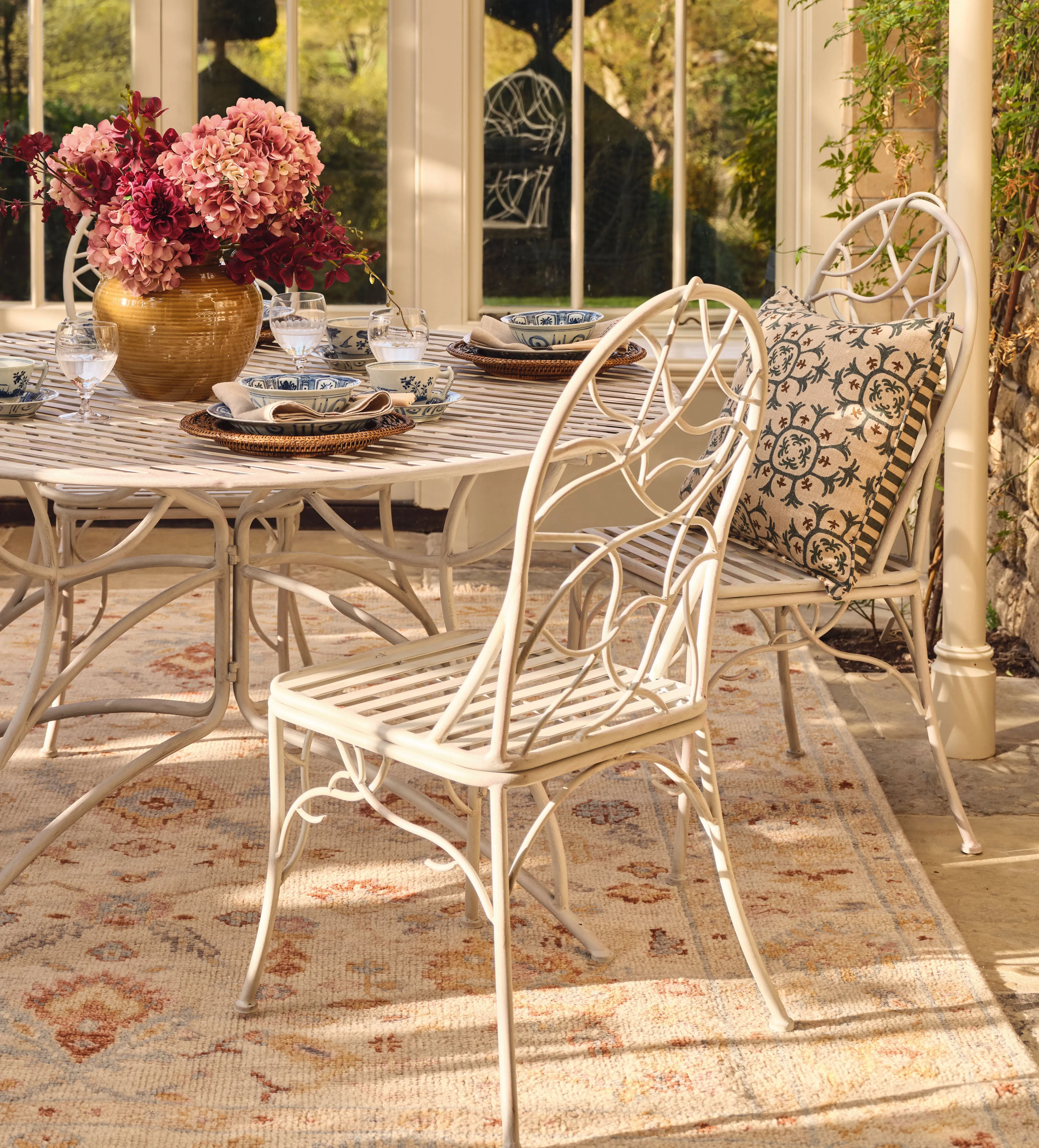 Viticcio Garden Dining Chair - Grey, Metal alternate view