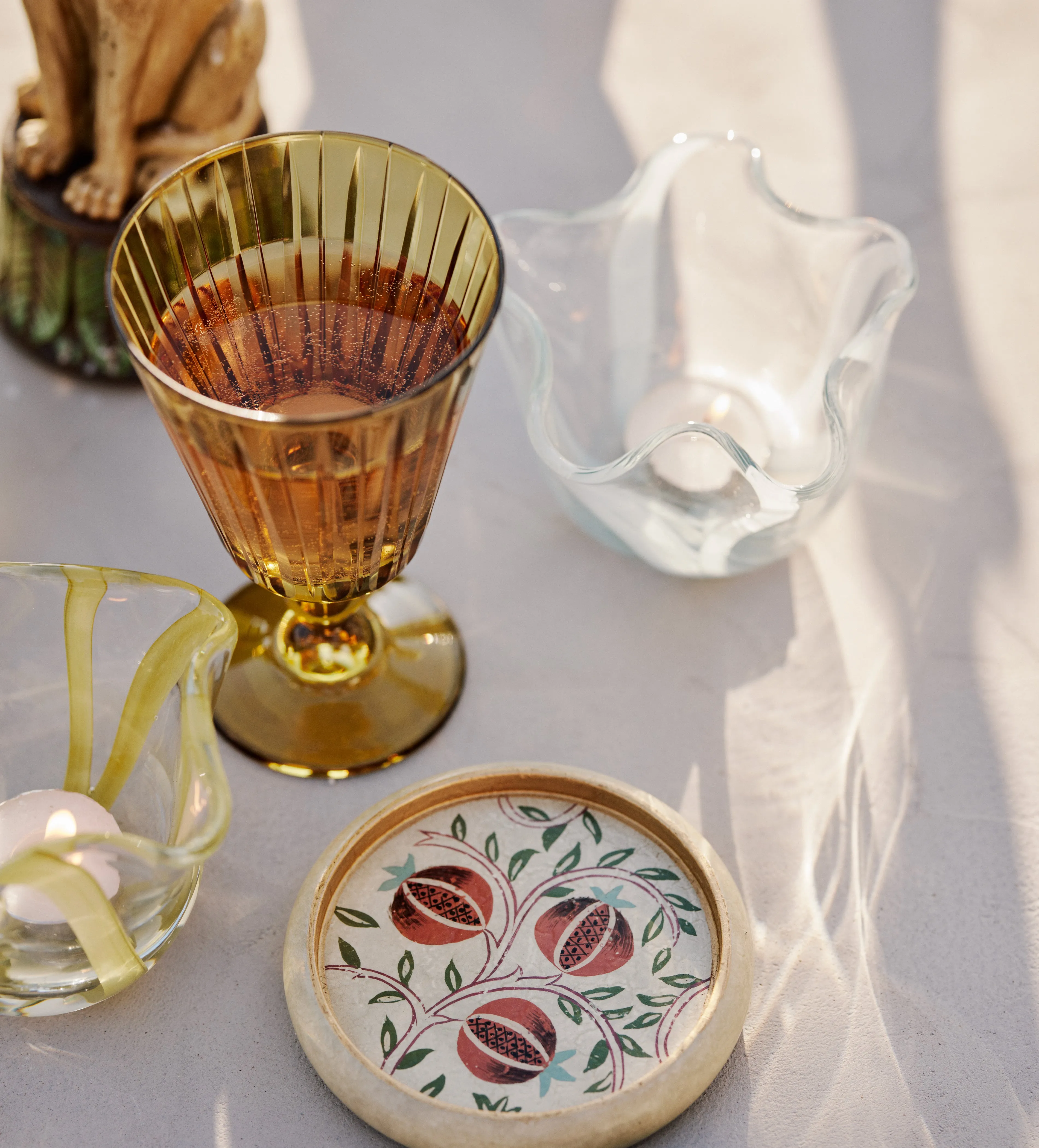 Vitrea Set of Three Tealight Holders - Multi, Glass product