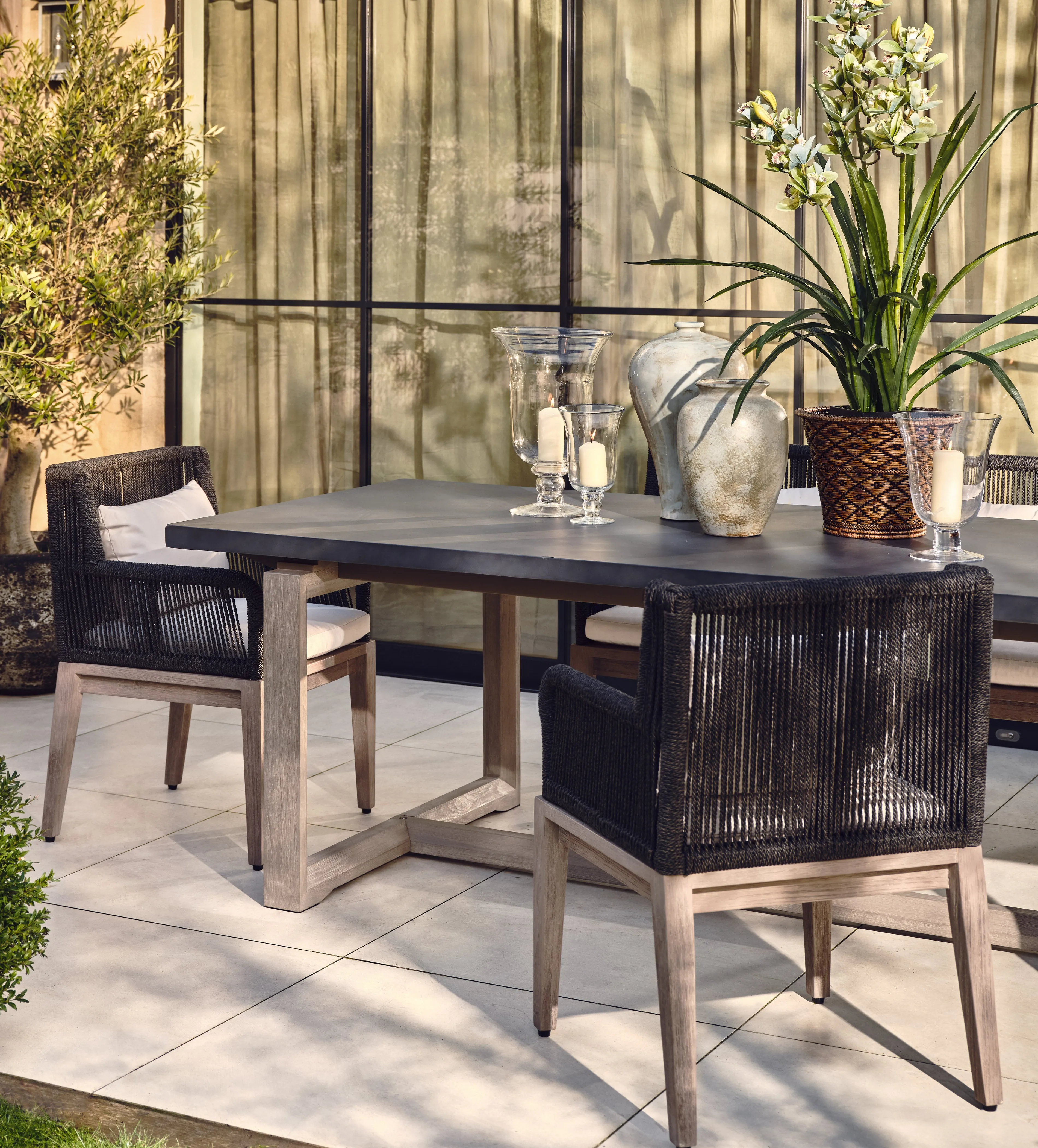 Whittaker Dining Chair - Dark Cocoa, Teak & Rope product