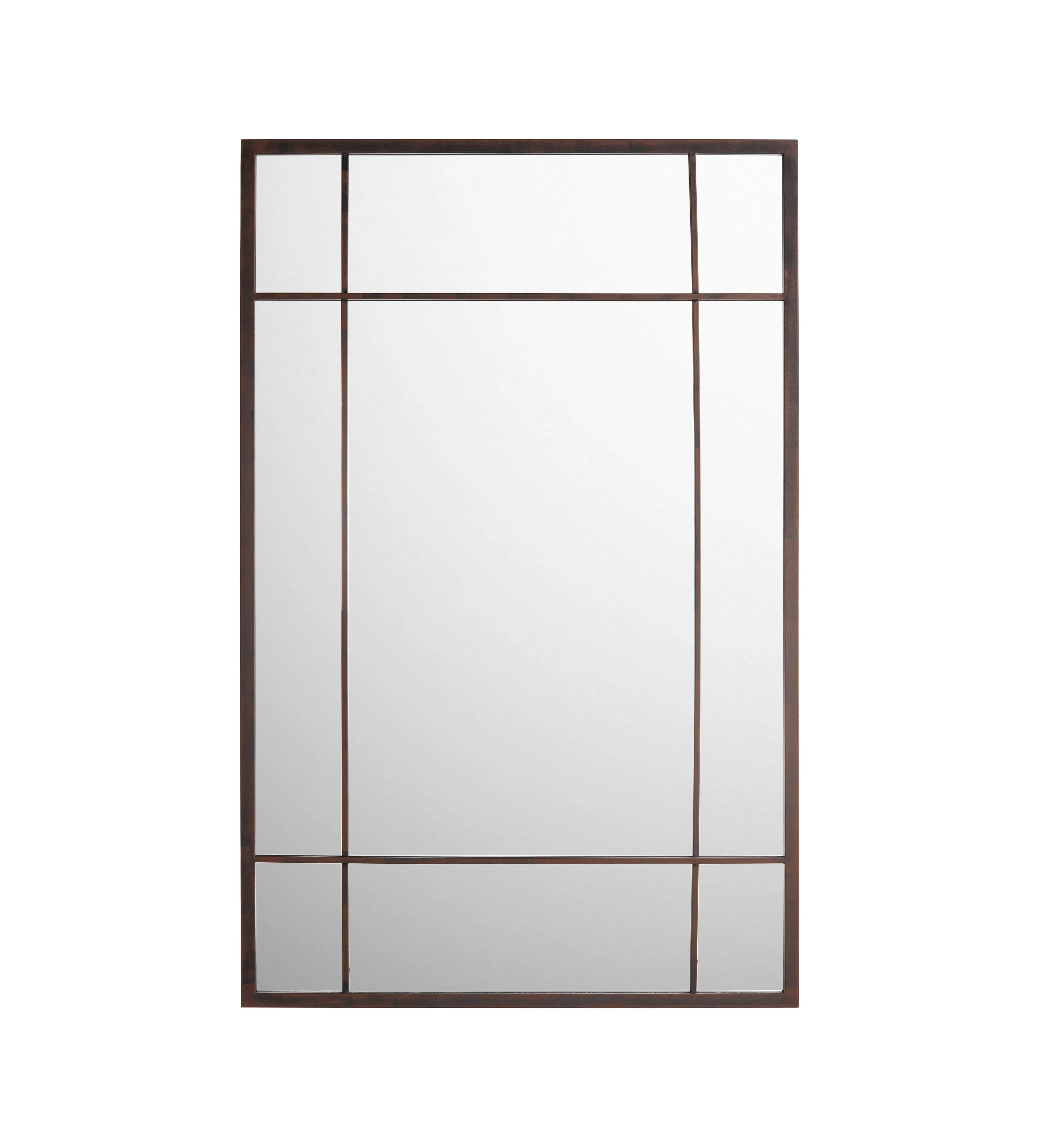 Window-Style Wall Mirror - Iron Frame alternate view
