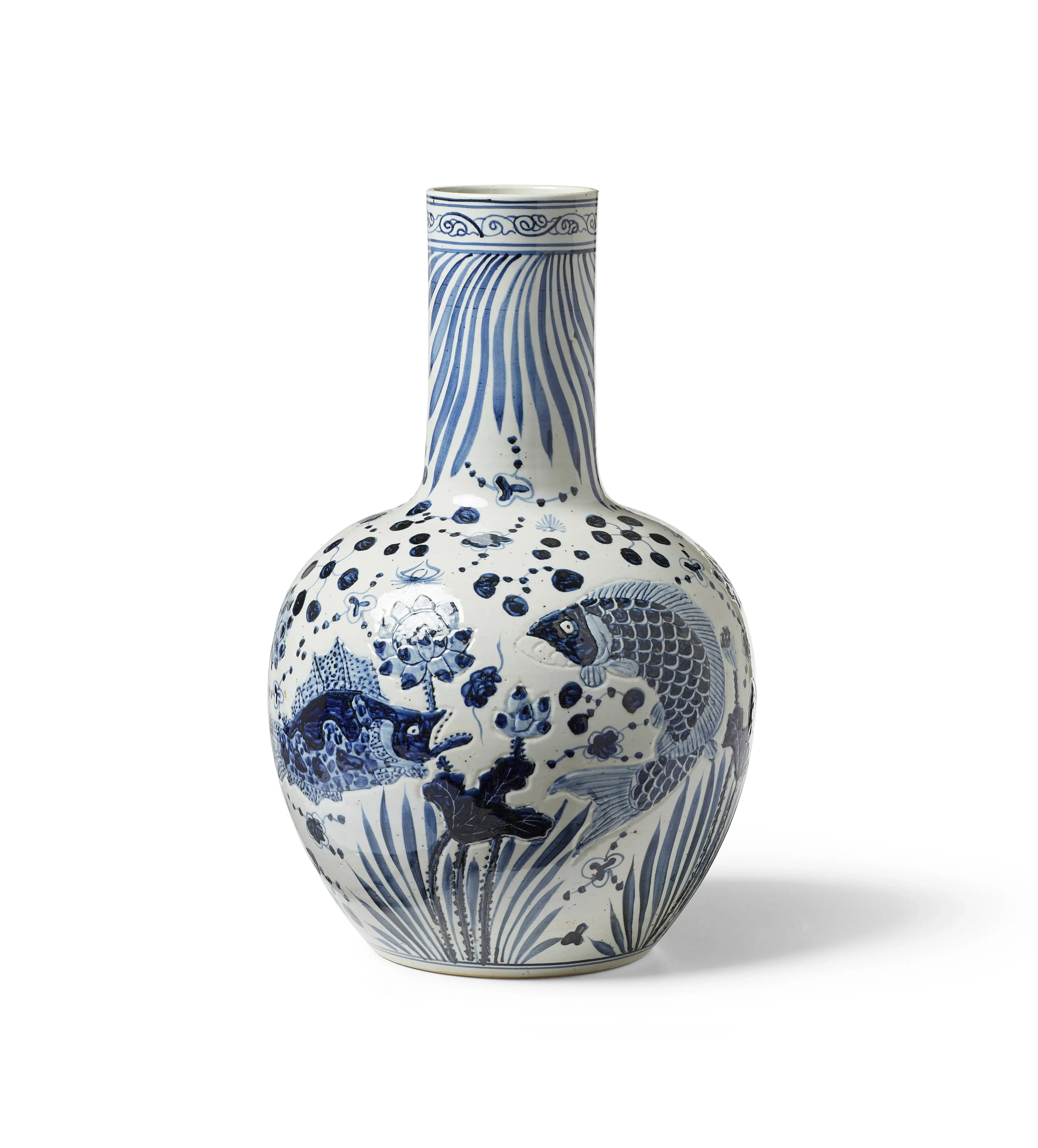 Zhoushan Large Vase - Blue/White, Ceramic alternate view