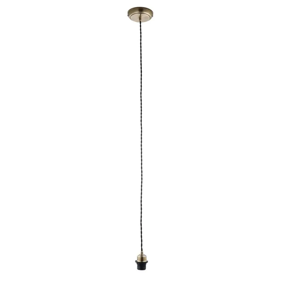 1-Light Pendant Cable Fitting - Antique Brass product