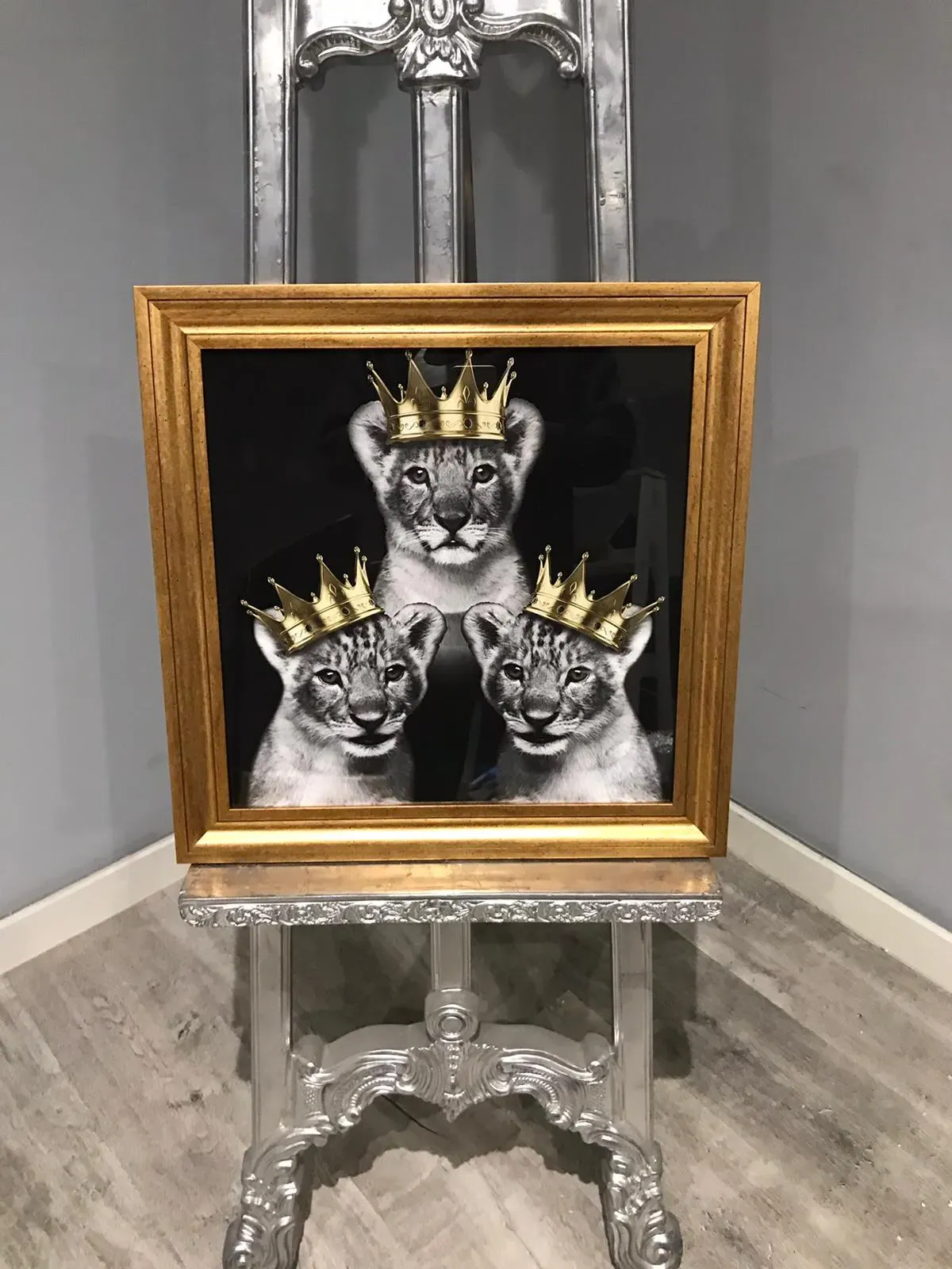 3 Lion Framed Wall Art product
