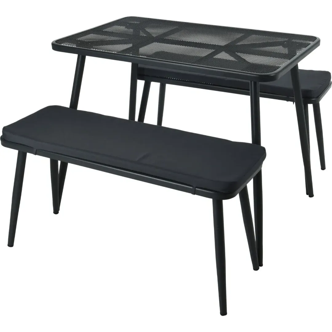 3 Piece Outdoor Furniture Set - Dark Grey product