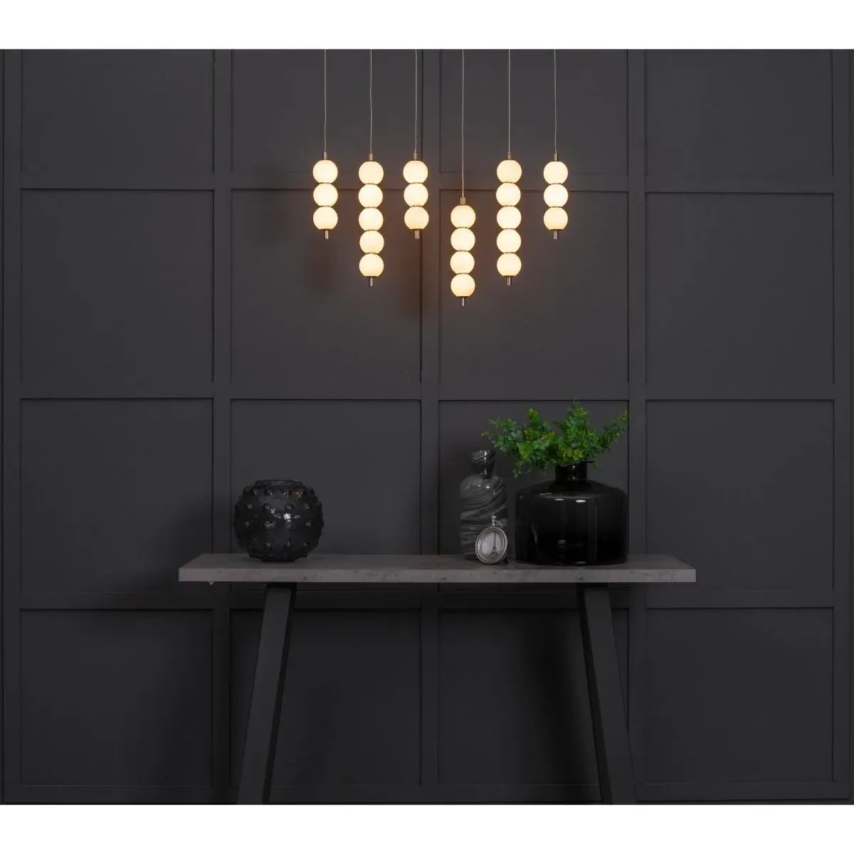 Abacus 6-Light LED Pendant Bar - Satin Nickel product