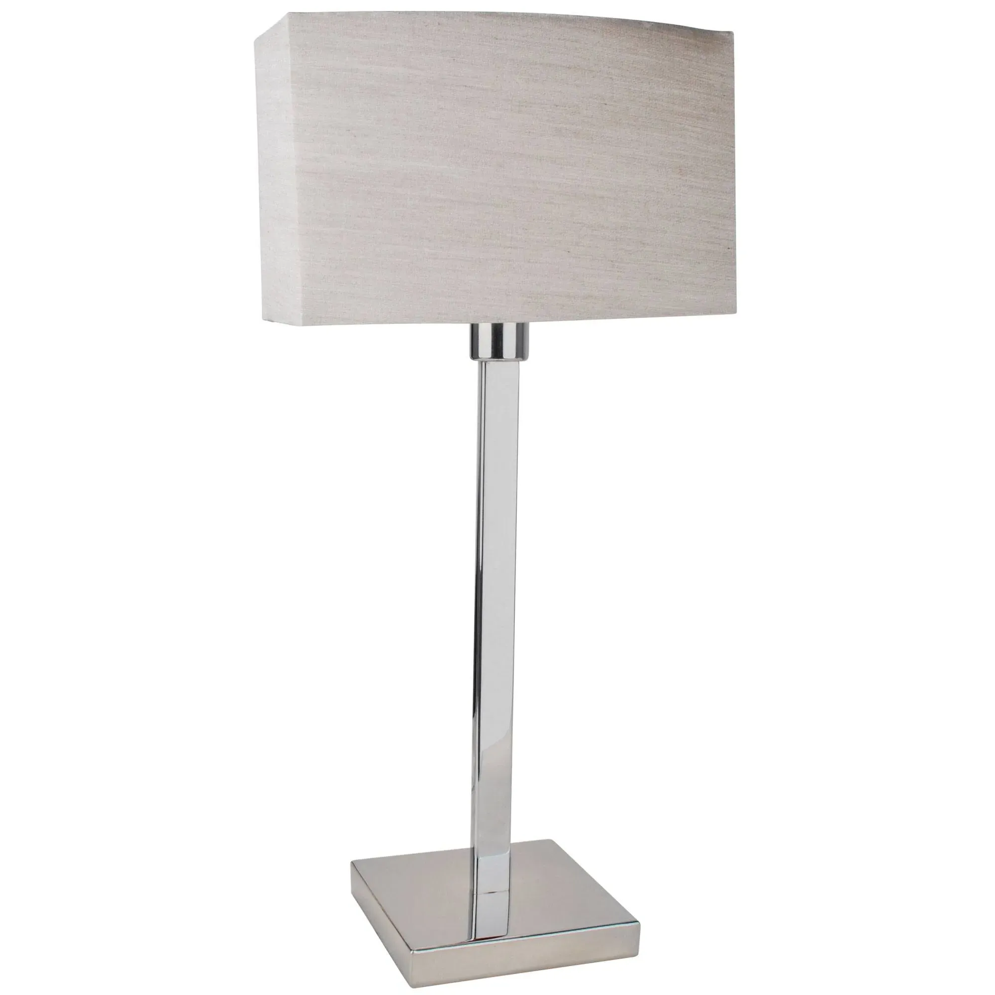 Abel Touch Table Lamp - Taupe, Faux Silk product