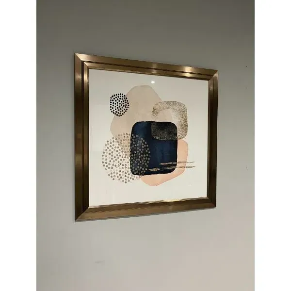 Abstract Explosion 1 Square Wall Art - Bronze Frame product