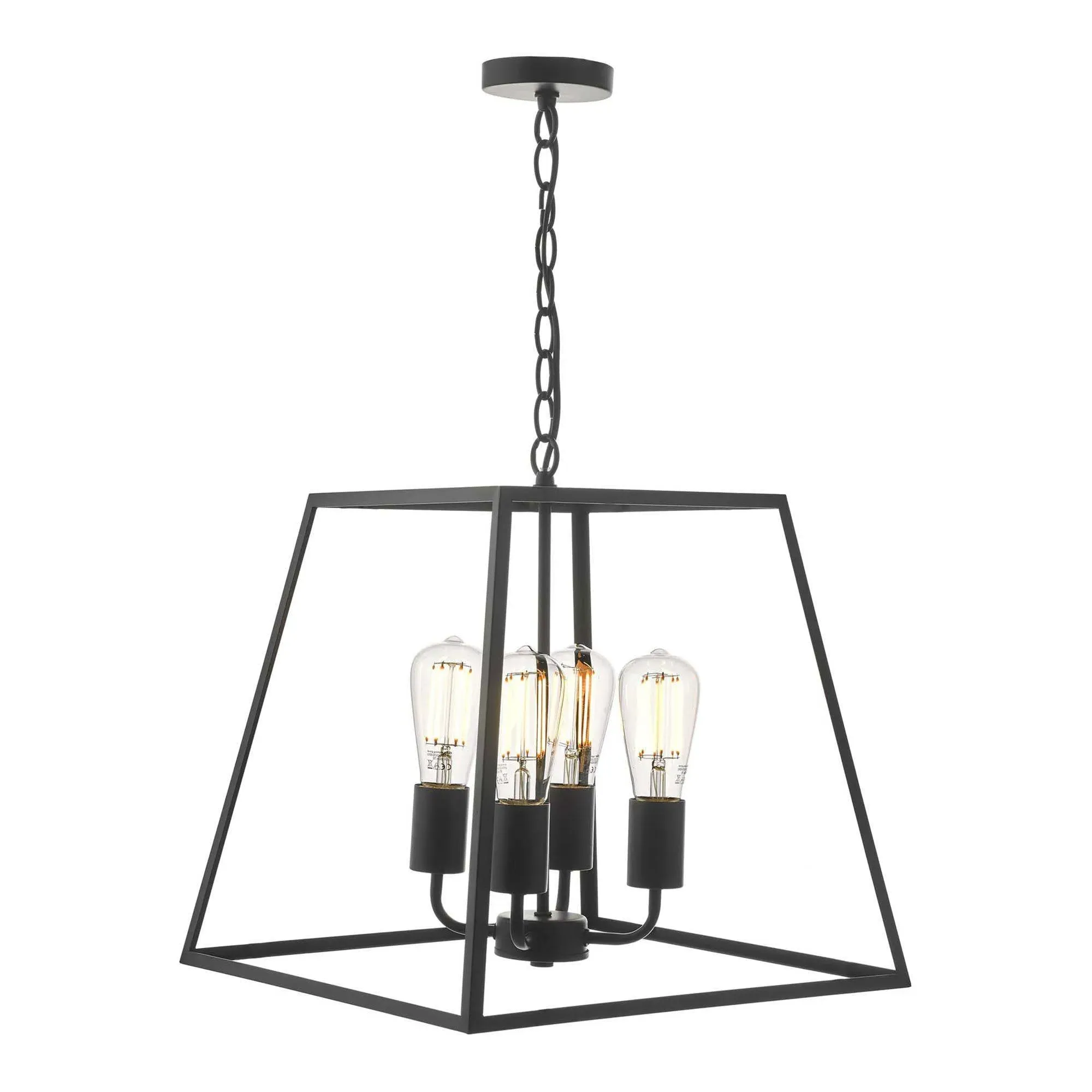 Academy Square Lantern Ceiling Light - Matt Black product