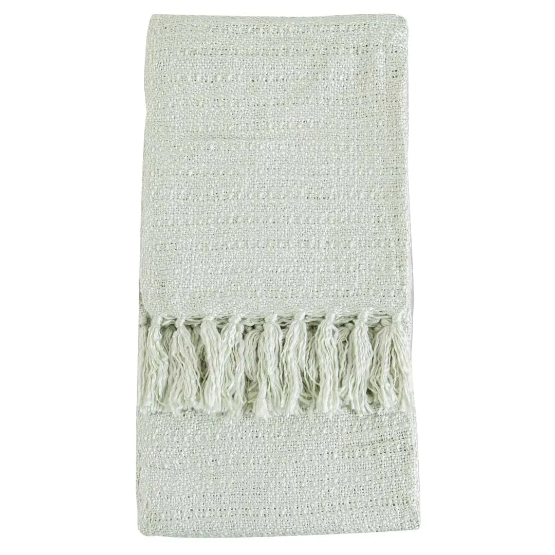 Acrylic Textured Knitted Throw - Green product