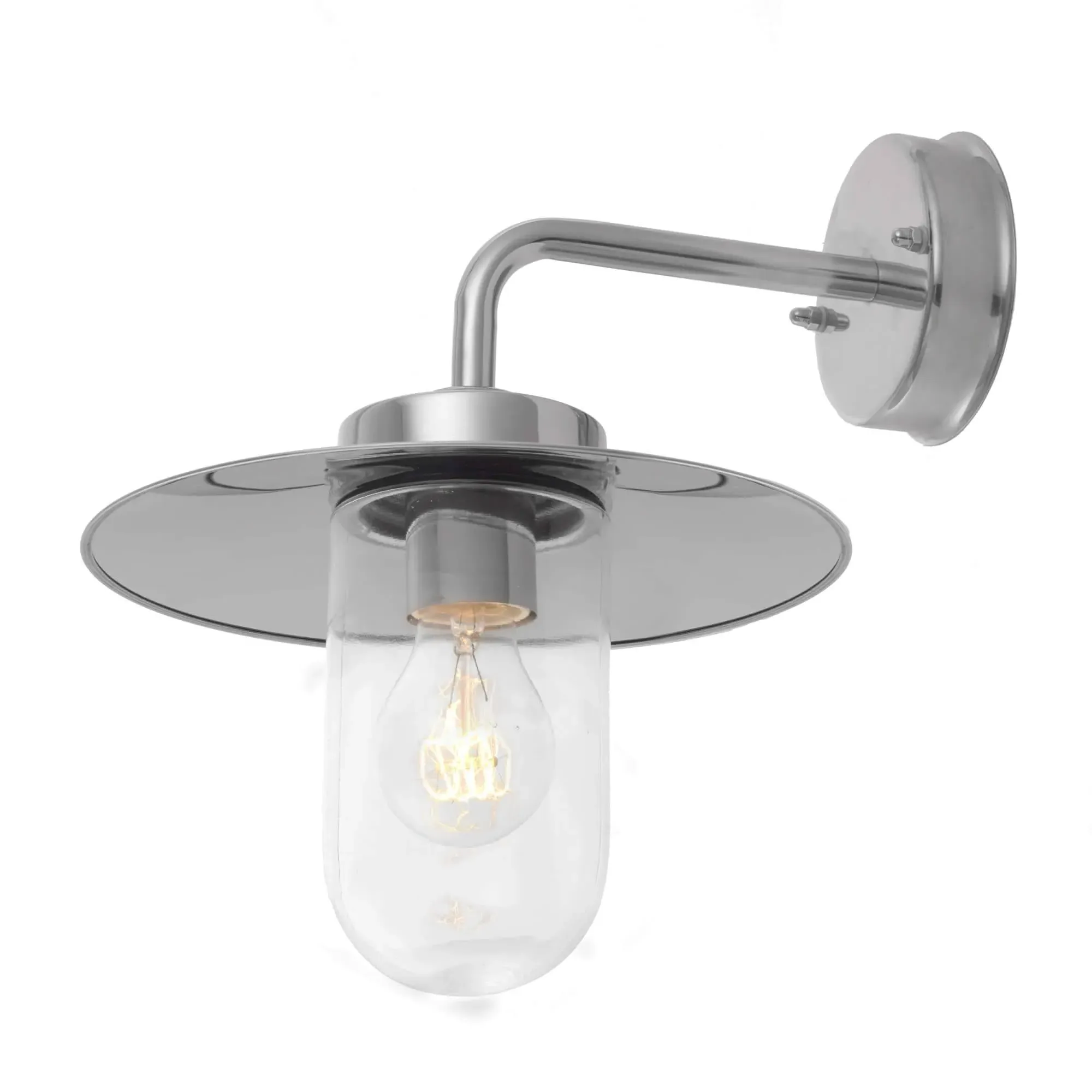 Addison Outdoor Wall Light - Stainless Steel, Glass product