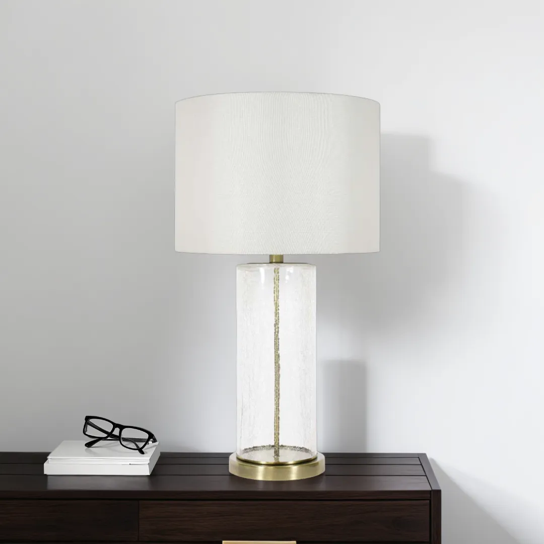 Adelia Crackle Glass Table Lamp - Gold product