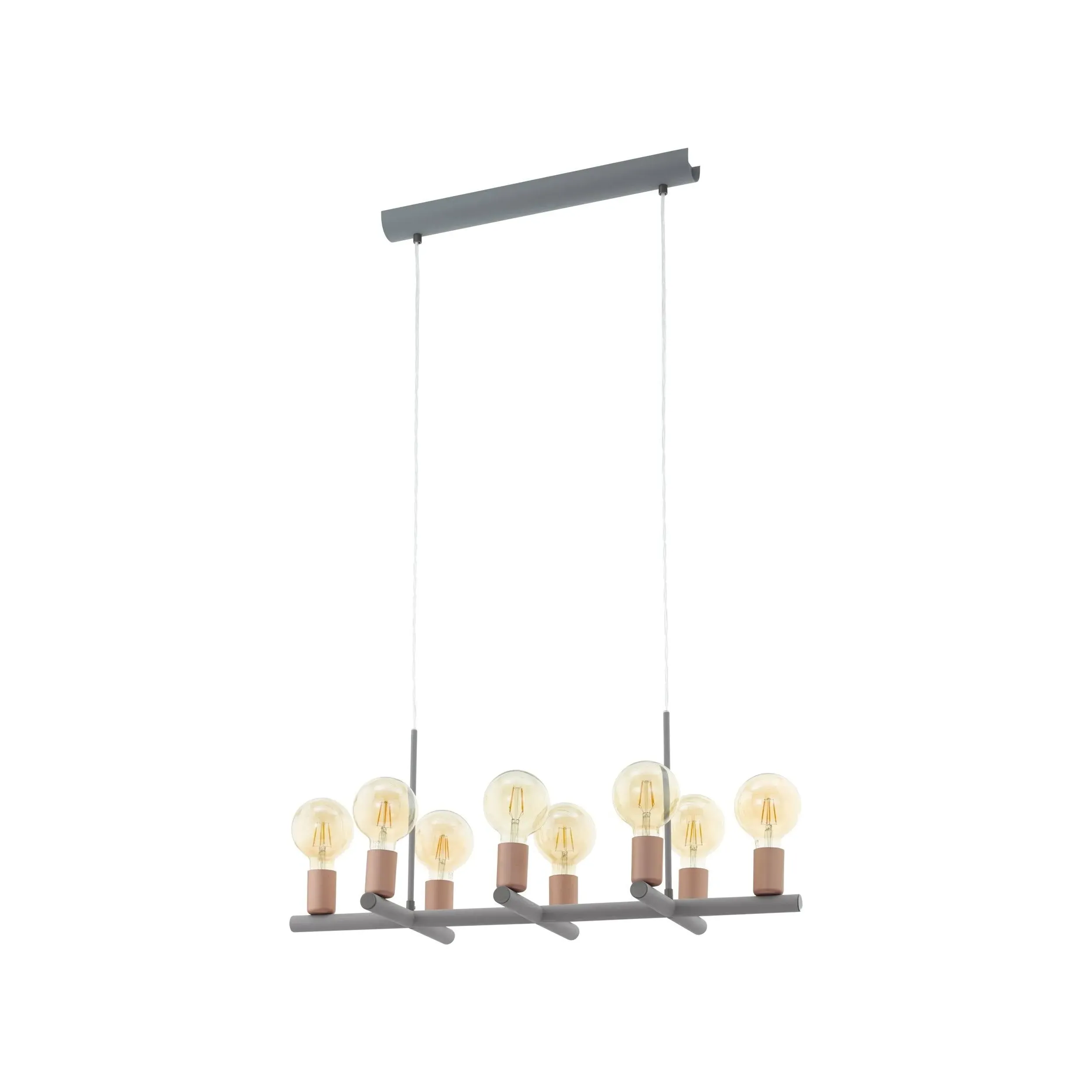 Adri 8-Light Ceiling Pendant - Rose Gold, Matt Grey product