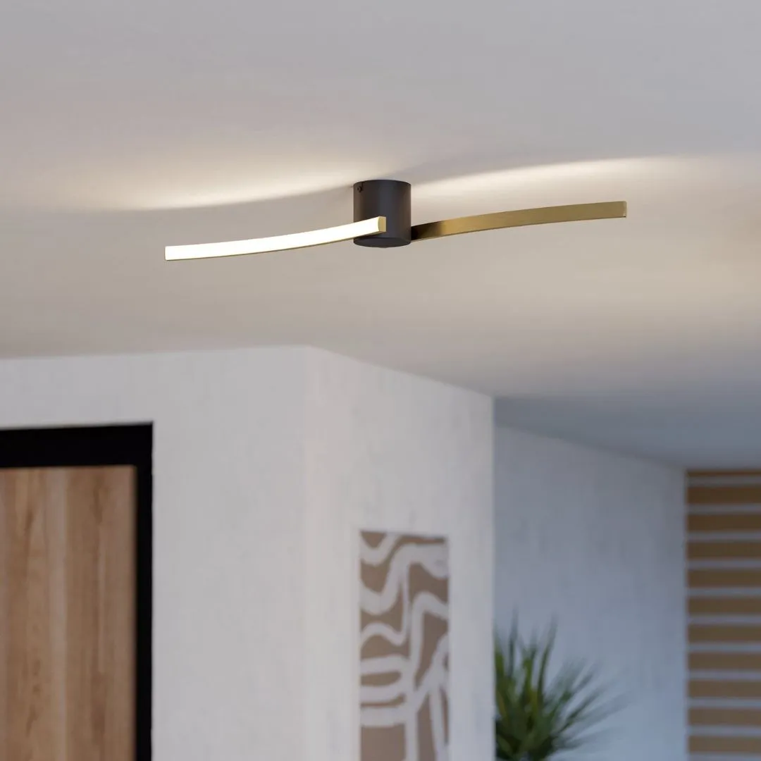 Aieta LED Flush Ceiling Light - Gold, Matte Black product