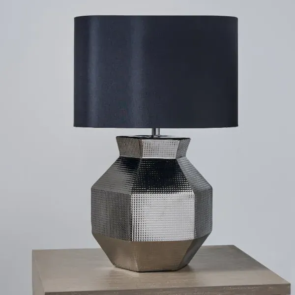 Alada Table Lamp - Black, Silver Ceramic product