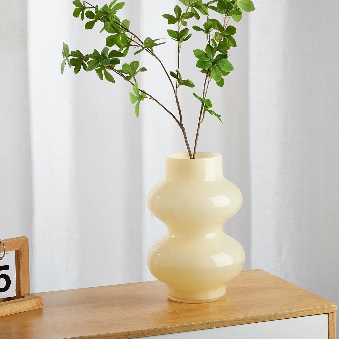 Albi Bubble-Shaped Glass Vase - Cream product