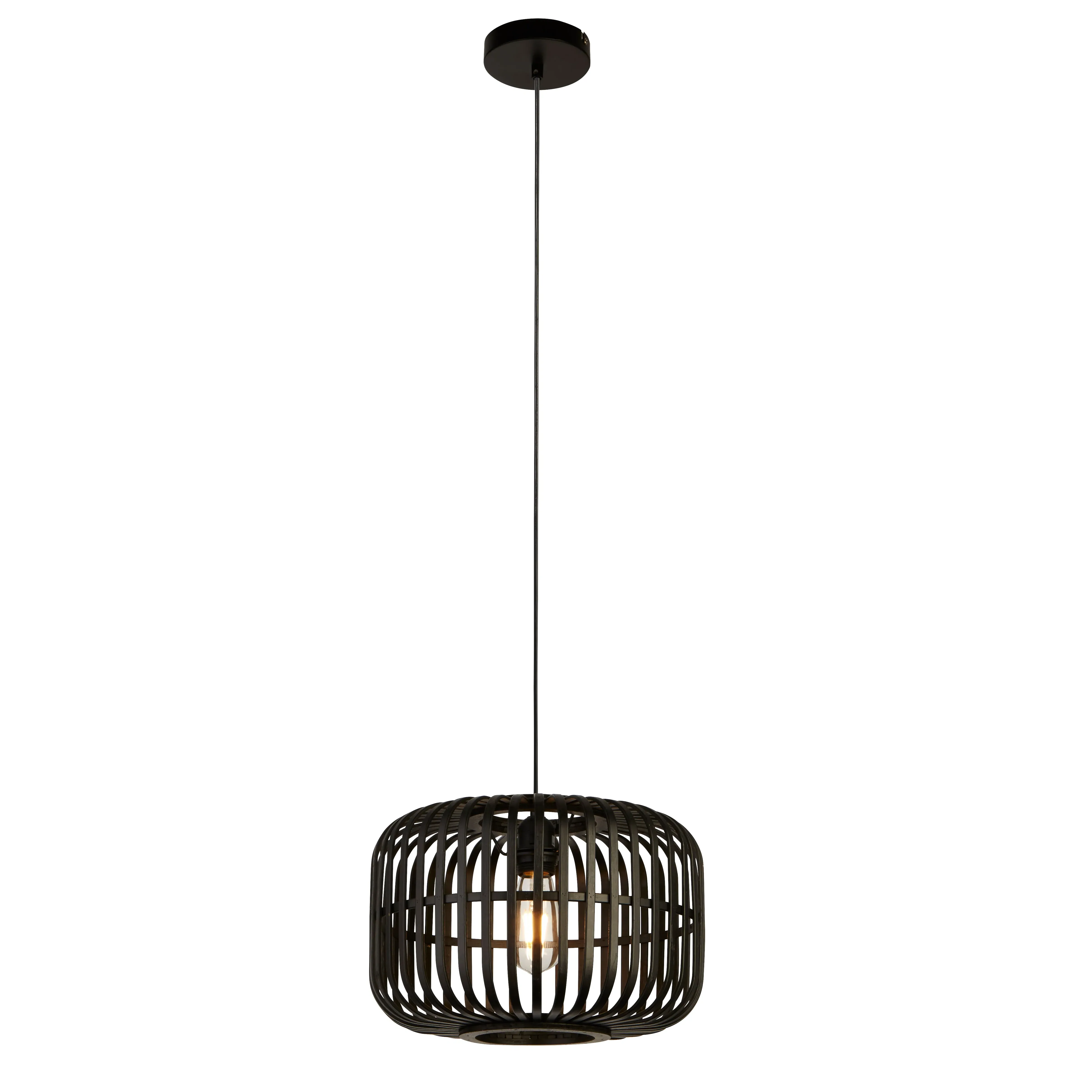 Aleppo Ceiling Pendant - Black, Rattan product
