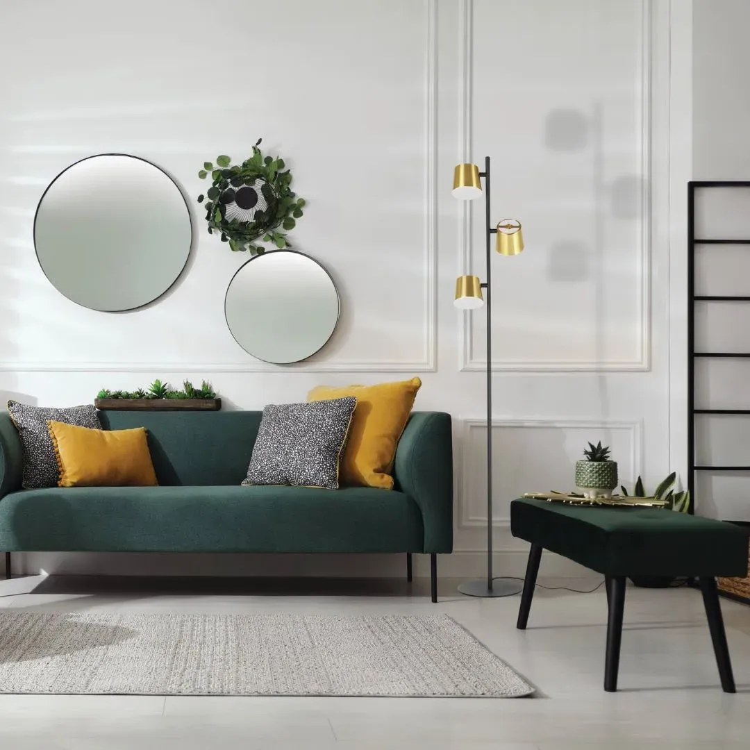 Altamari 3-Light LED Tree Floor Lamp - Black, Gold product