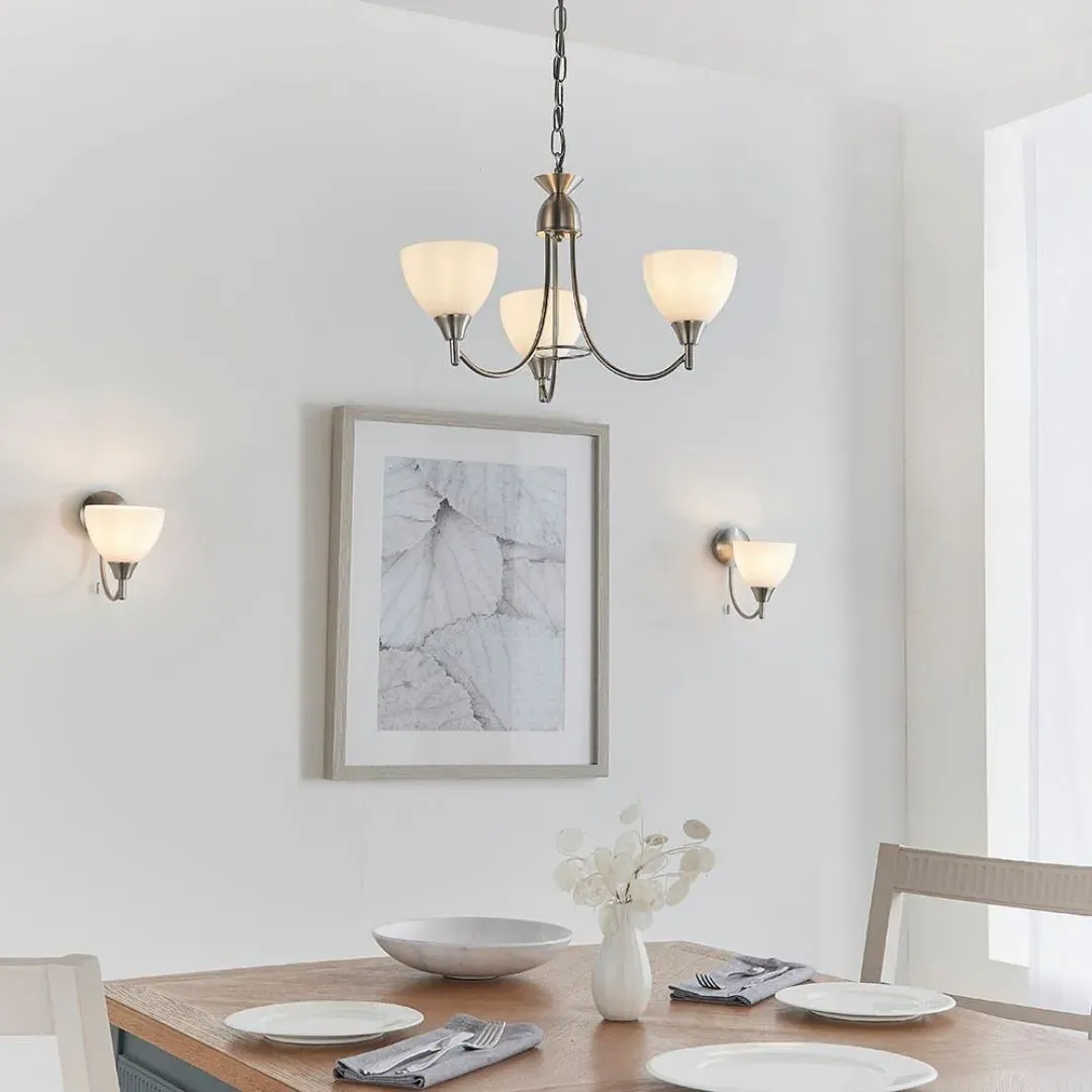 Alton 3-Light Pendant Ceiling Light - Satin Chrome product