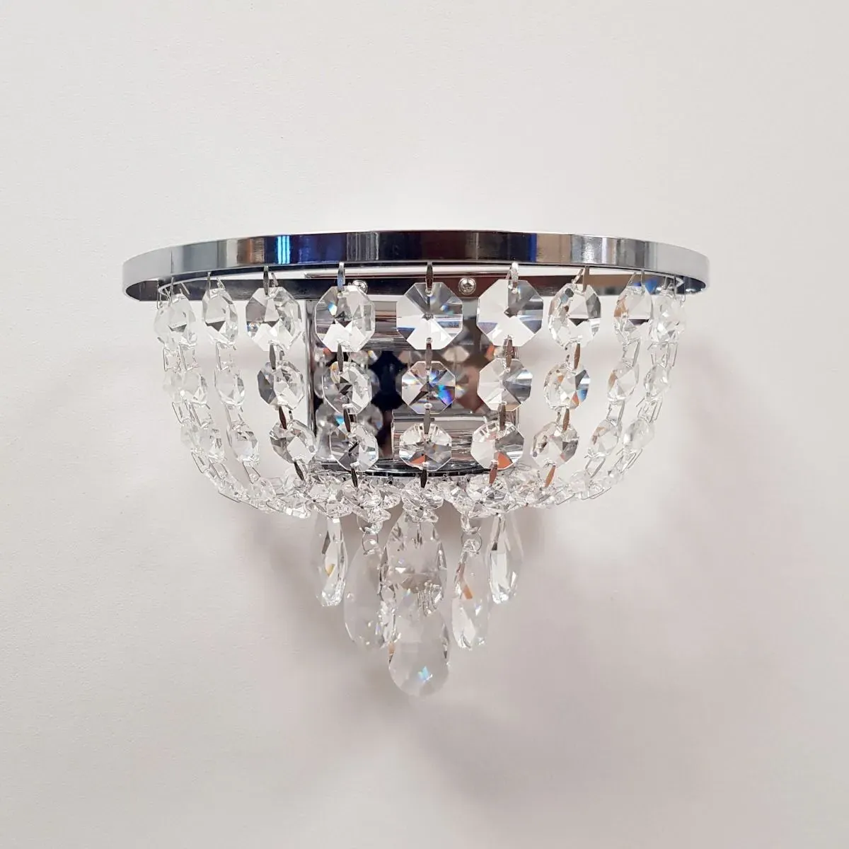 Alyssa Crystal Wall Light - Polished Chrome product