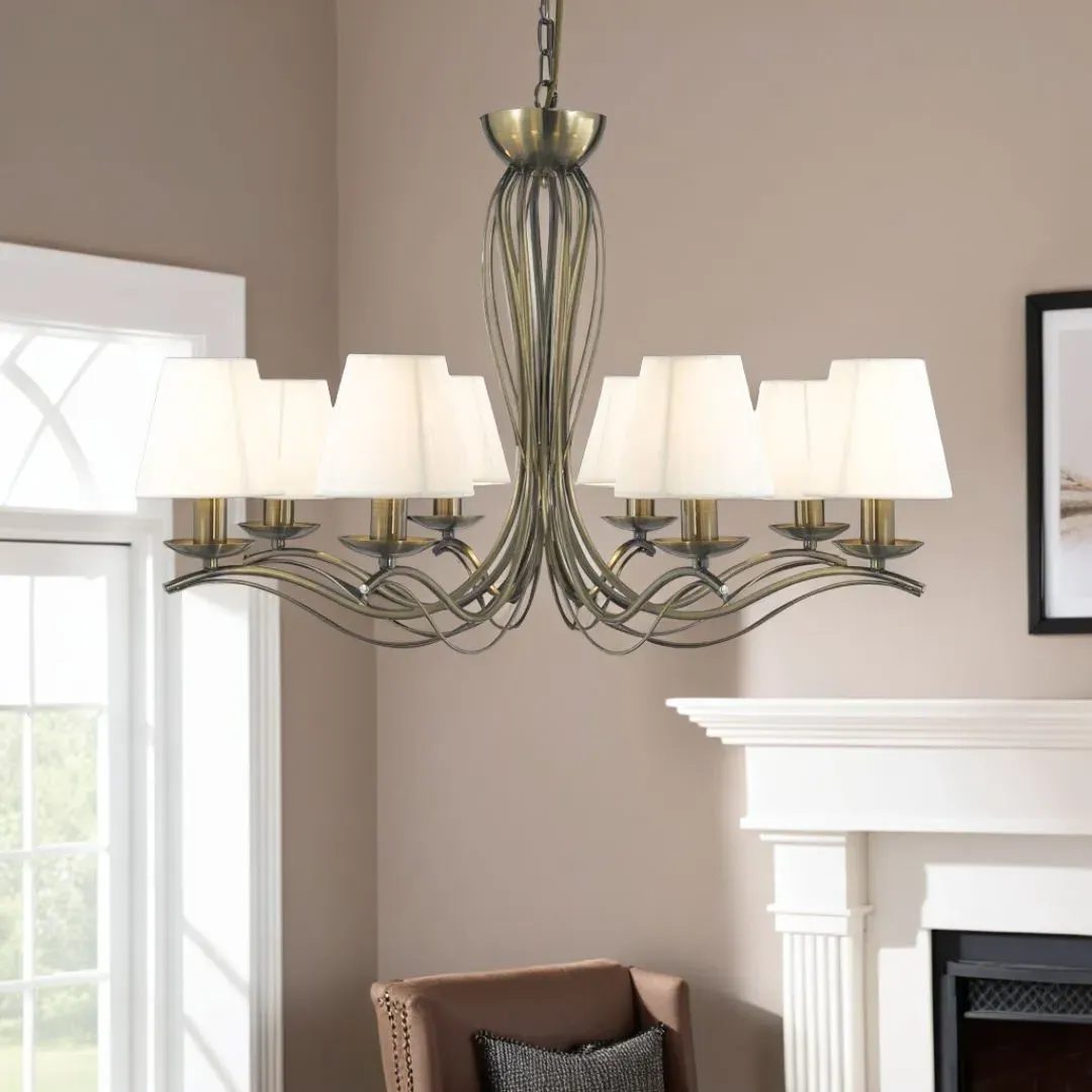 Andretti 8-Light Pendant Chandelier - Antique Brass product