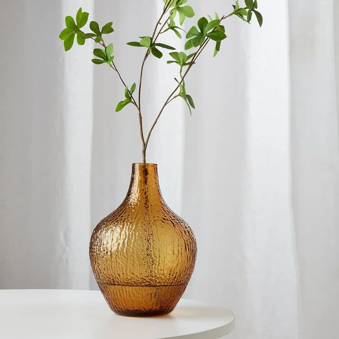 Ankara Glass Bud Vase - Amber product