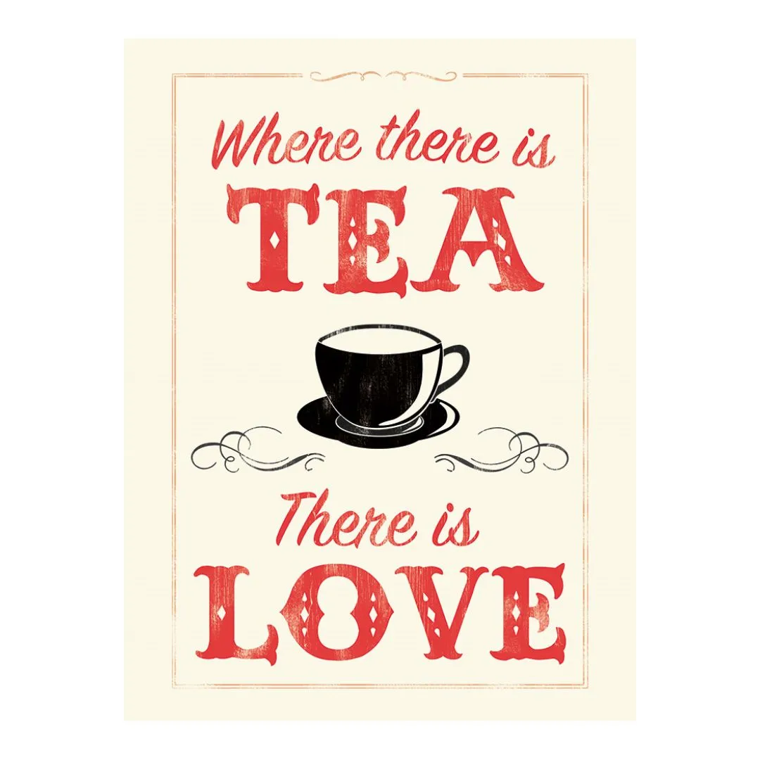 Anthony Peters Where There Is Tea, There Is Love Canvas Print product