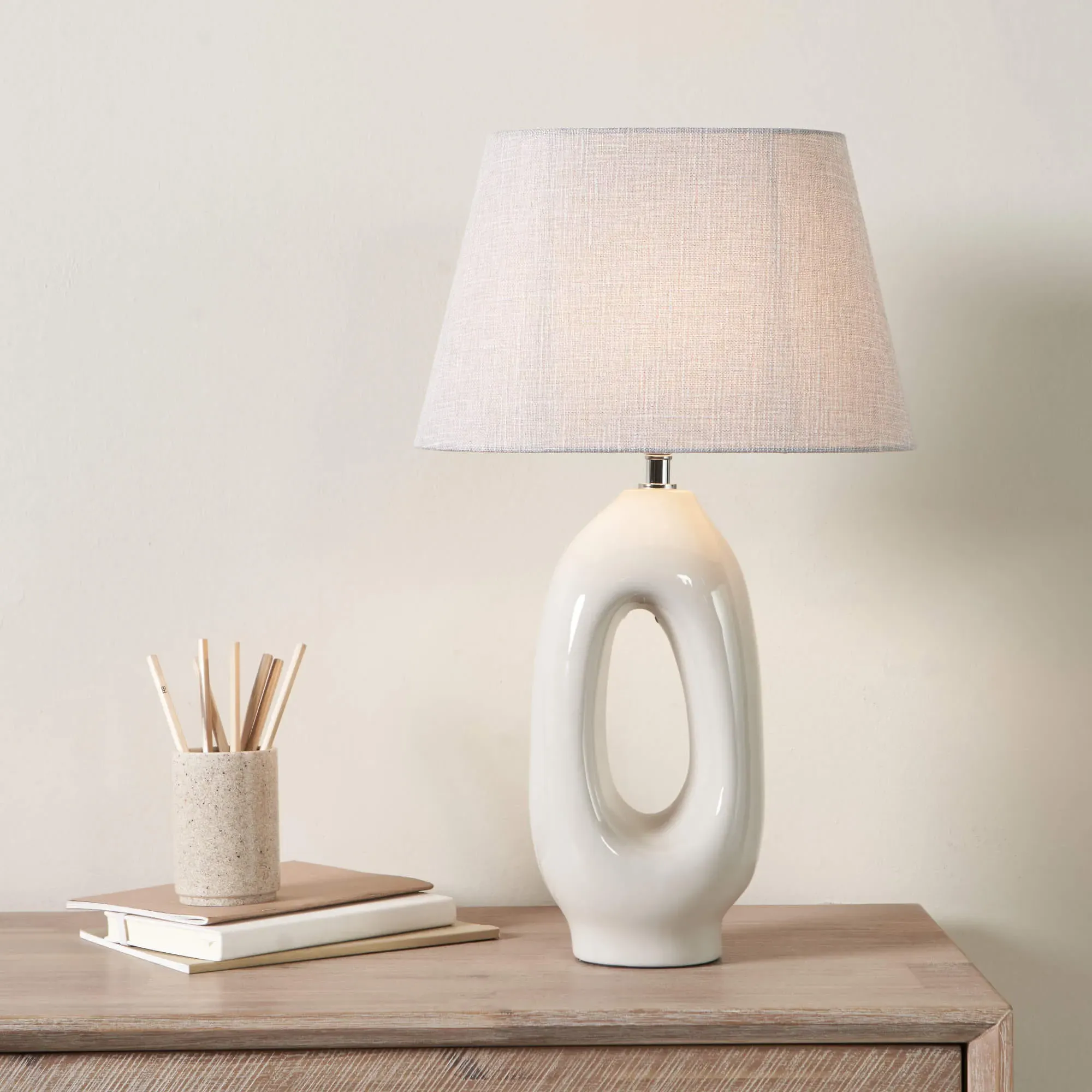 Aoife Table Lamp - Cream, Ceramic product