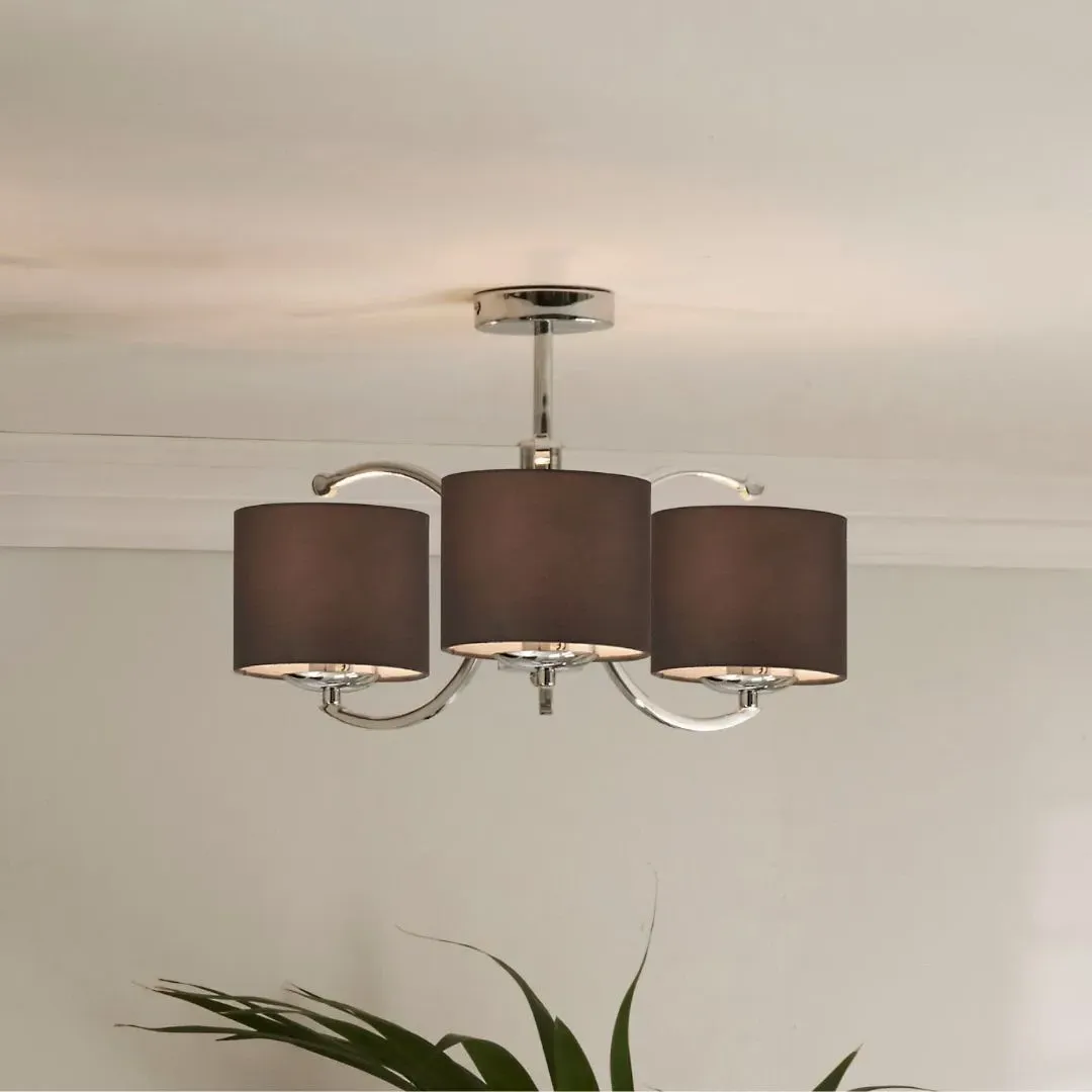 Arcadia 3 Light Ceiling Light - Polished Chrome product