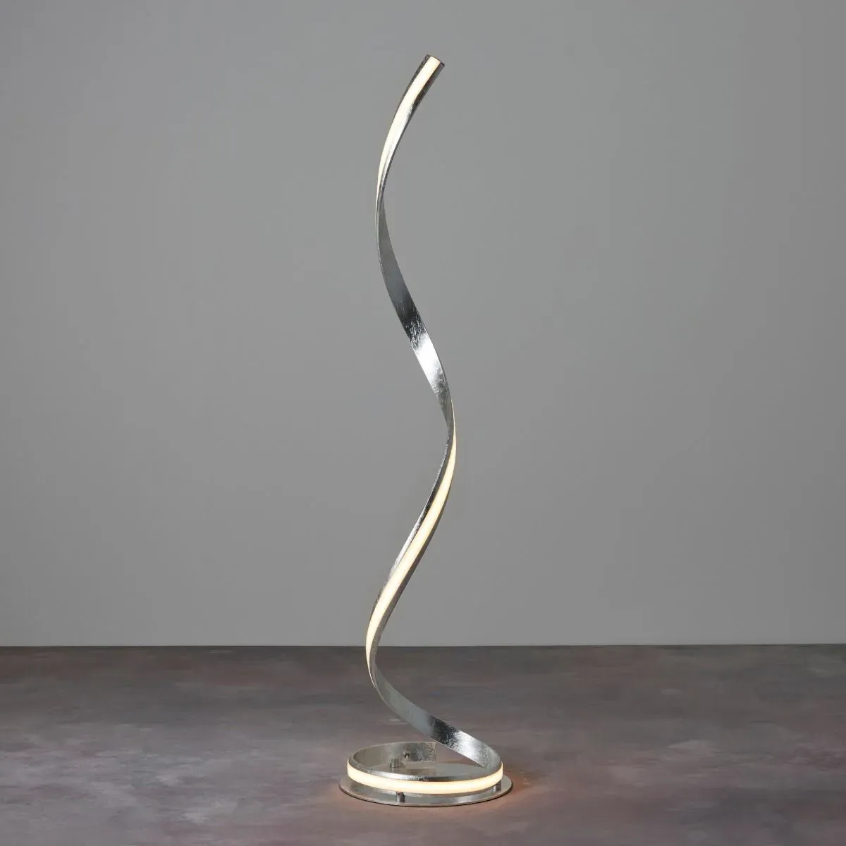 Aria LED Floor Lamp - Silver Leaf product