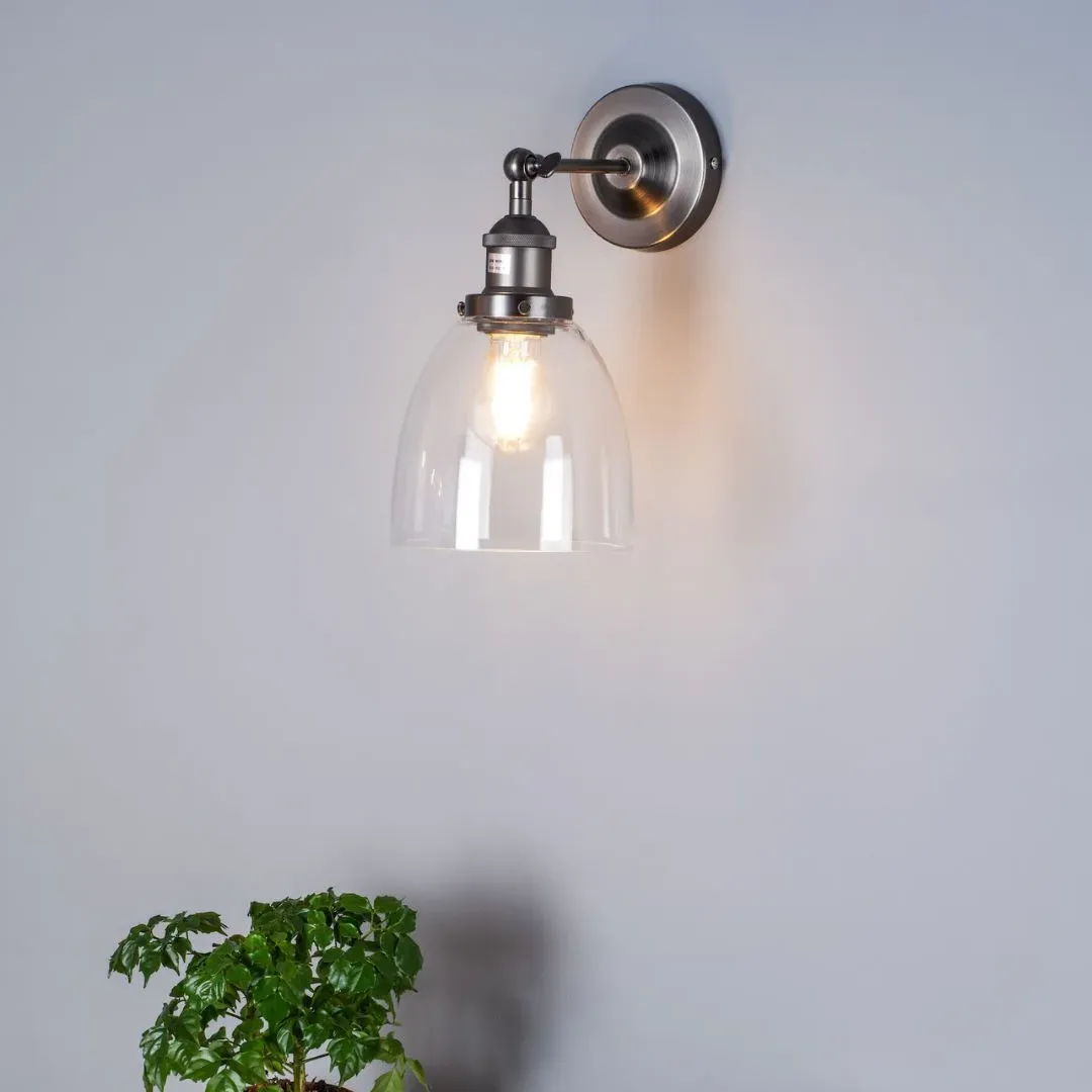 Arvin Wall Light - Antique Chrome, Glass product