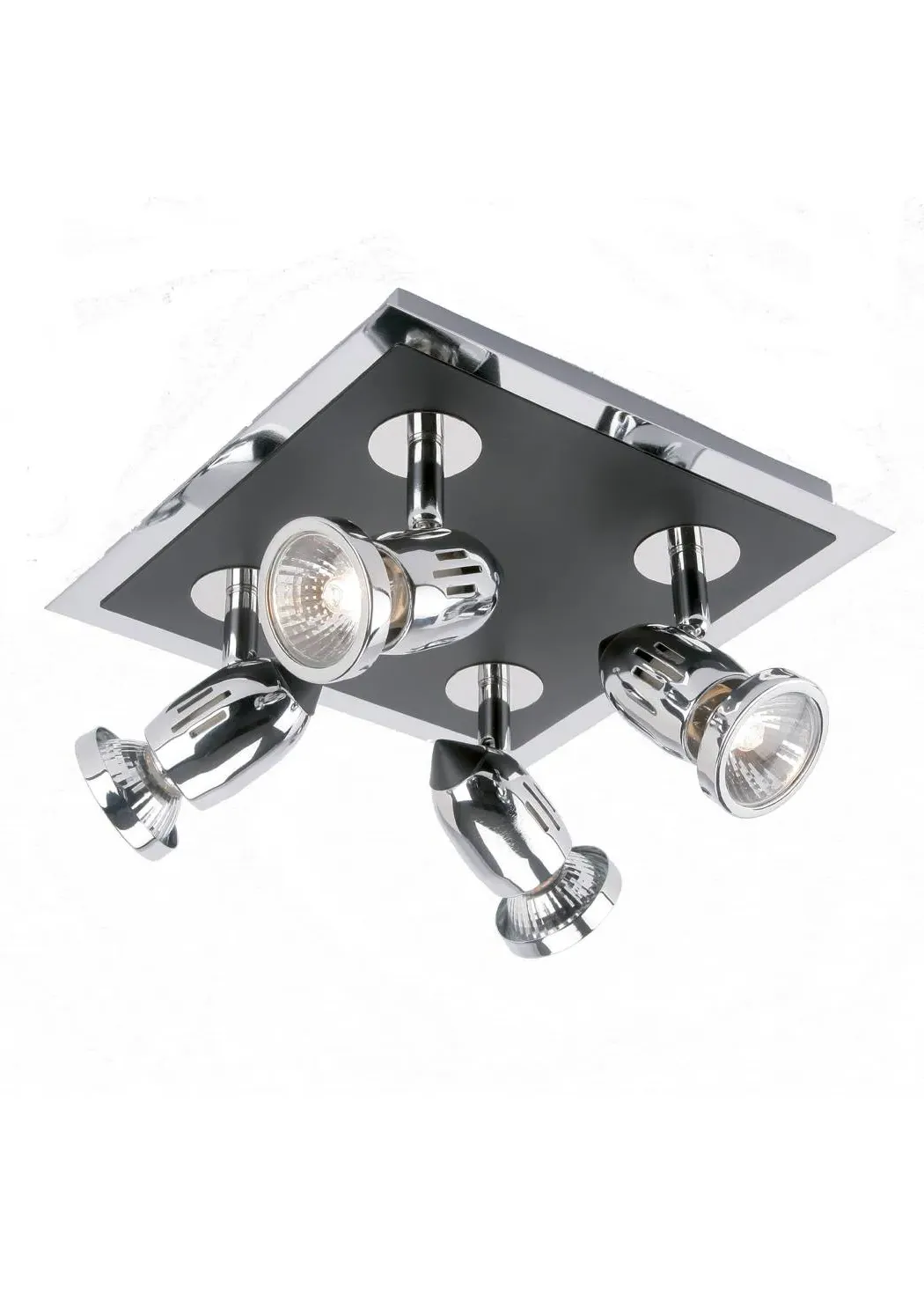 Asteris 4-Spotlight Ceiling Plate - Chrome, Black product