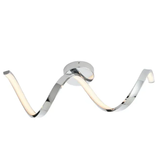 Astral LED Flush Ceiling Light IP44 - Polished Chrome product