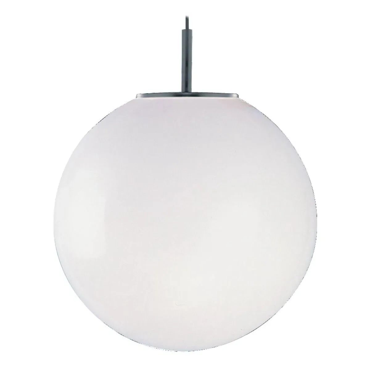 Atom Opal Glass Sphere Ceiling Pendant Light - Satin Silver product