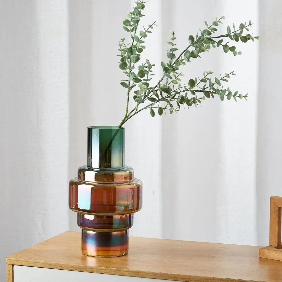 Avelino Stacked Glass Vase - Green product