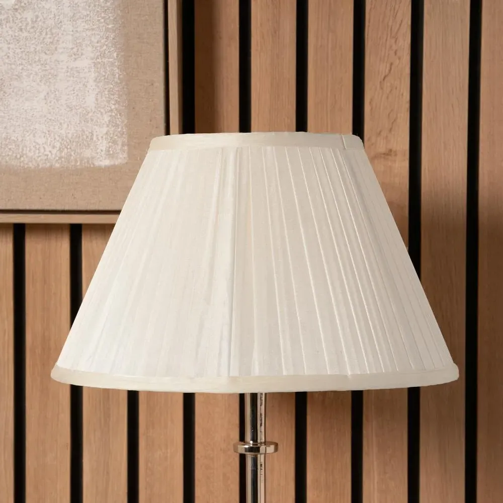 Bacall Pleated 35cm Empire Lamp Shade - Almond, Silk product