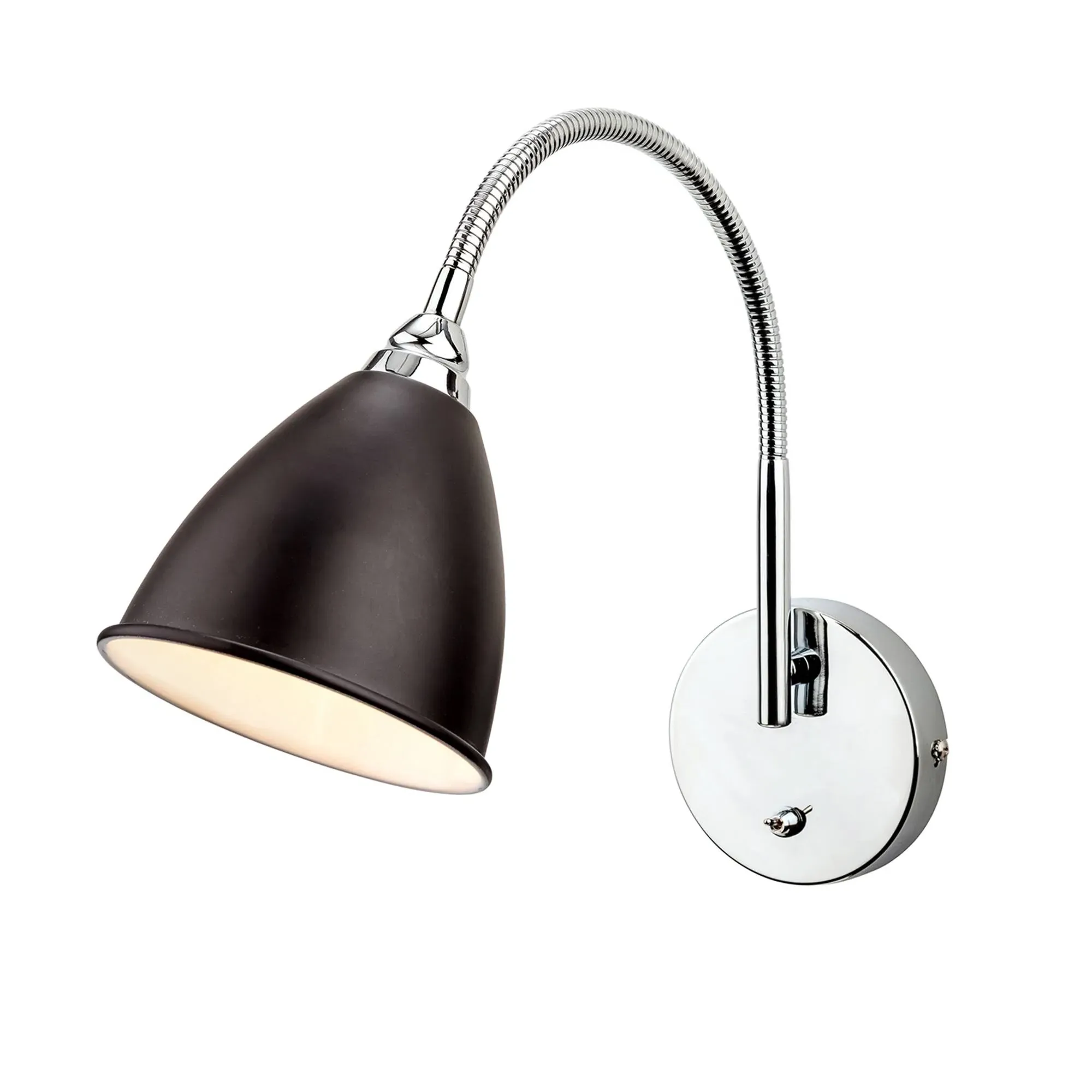 Bari Wall Light - Black, Polished Chrome product