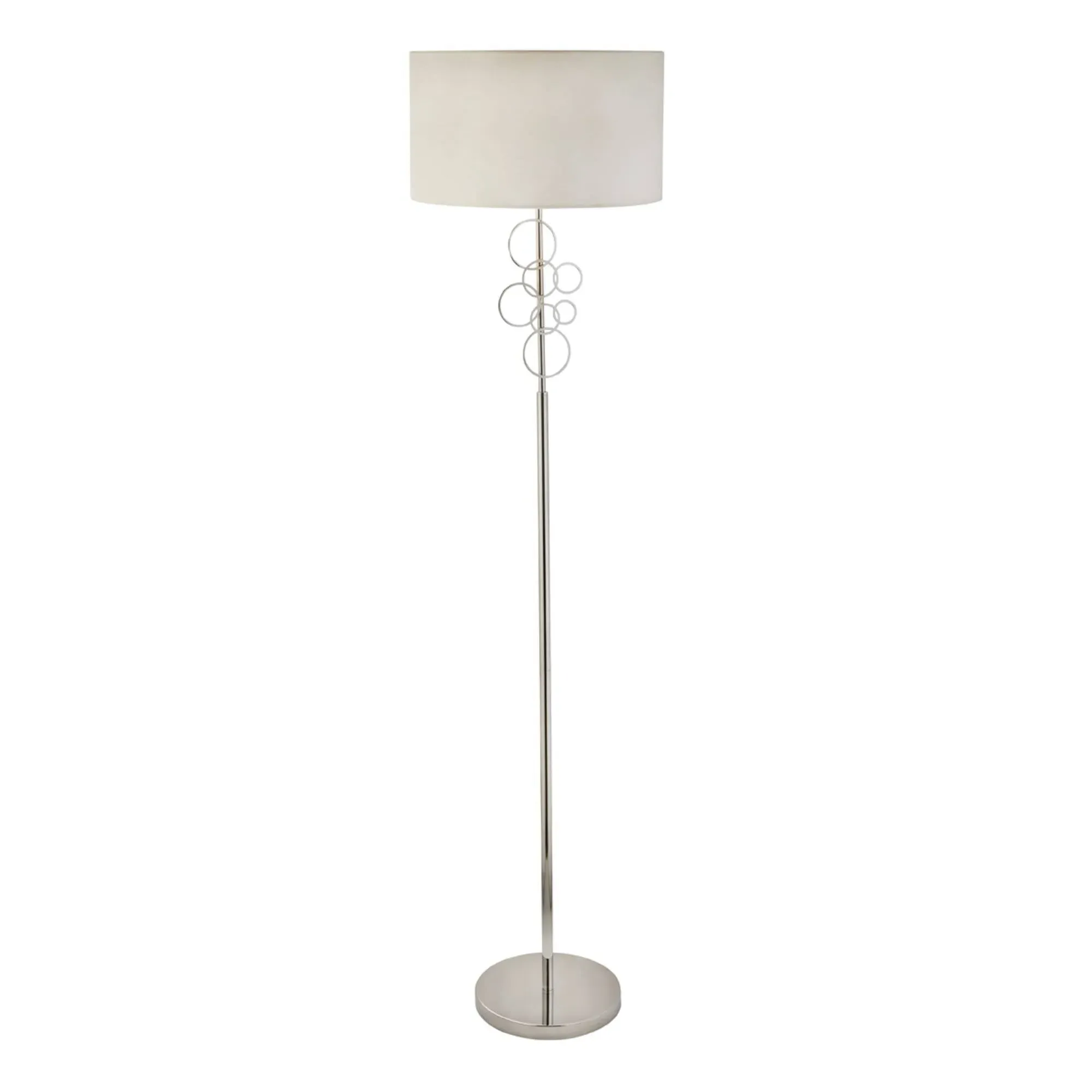 Barnum Floor Lamp - White, Chrome product