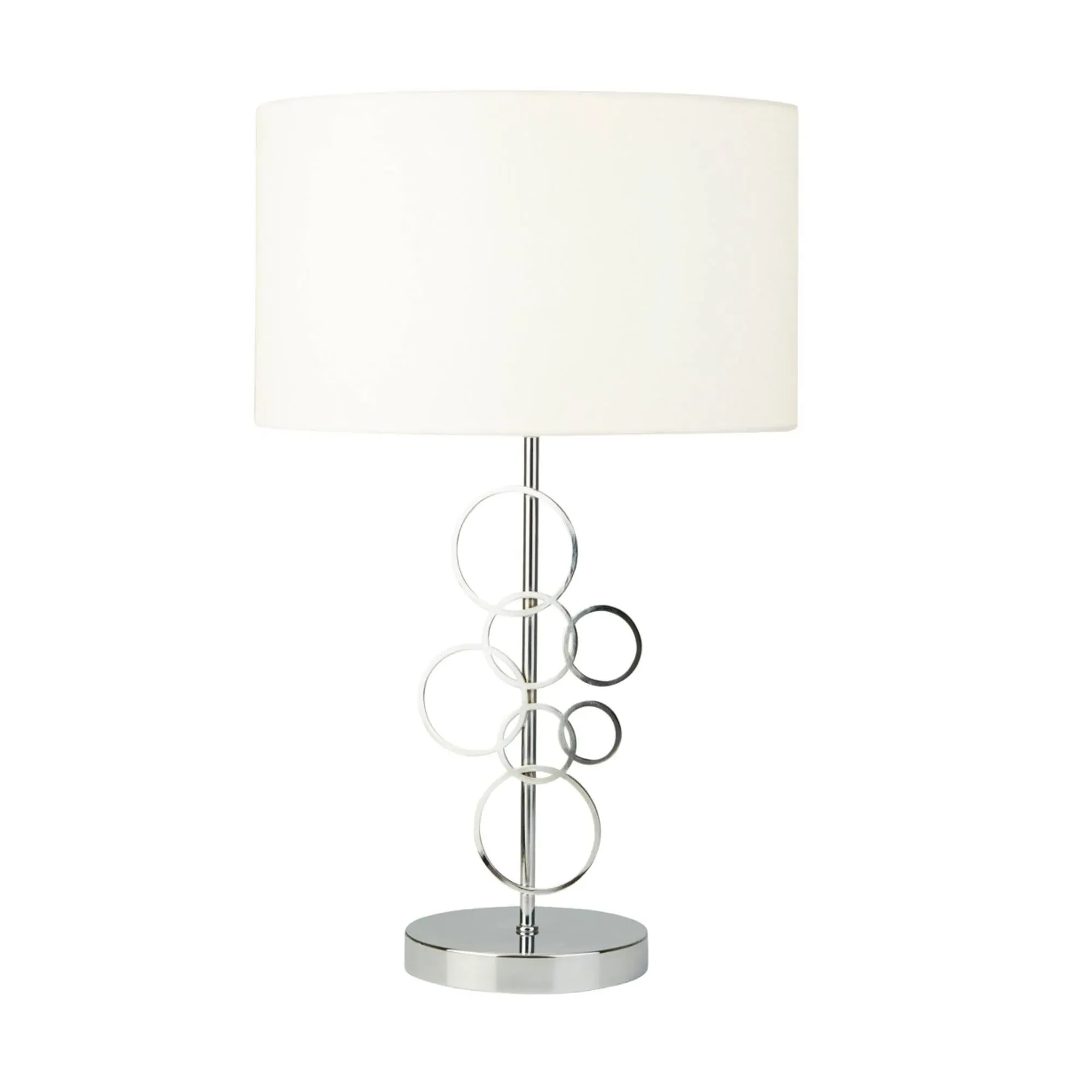 Barnum Table Lamp - White, Chrome product
